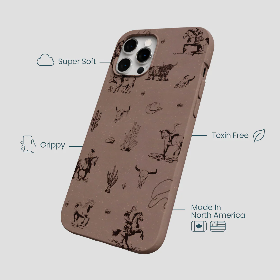 Chocolate Brown Wild Frontier iPhone 12 Pro Max Case - Image 4