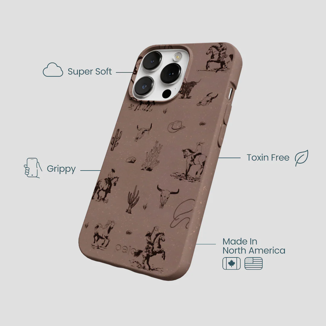 Chocolate Brown Wild Frontier iPhone 13 Pro Case - Image 4