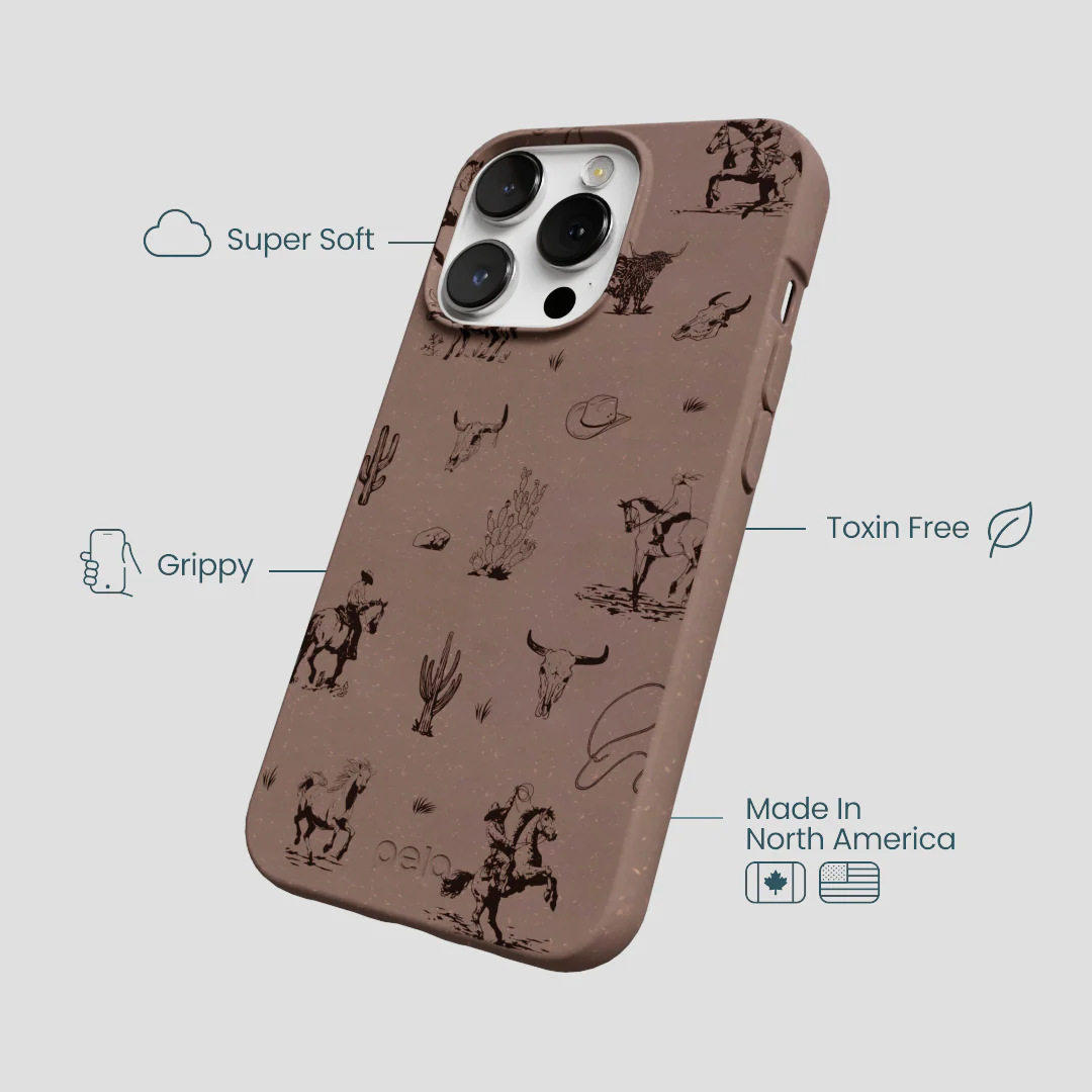 Chocolate Brown Wild Frontier iPhone 13 Pro Max Case - Image 4