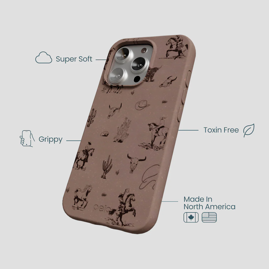 Chocolate Brown Wild Frontier iPhone 16 Pro Case - Image 4
