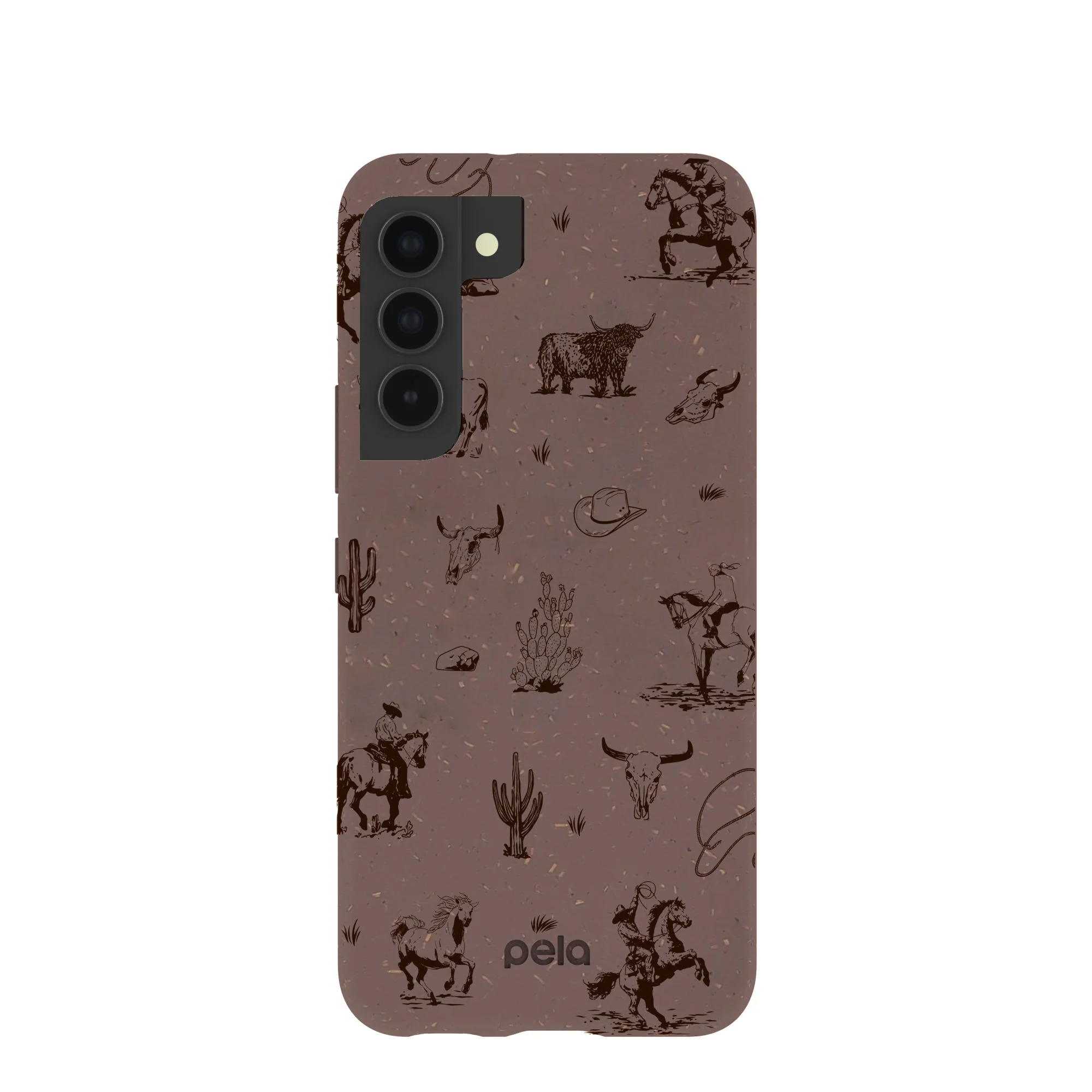 Chocolate Brown Wild Frontier Samsung Galaxy S22 Case