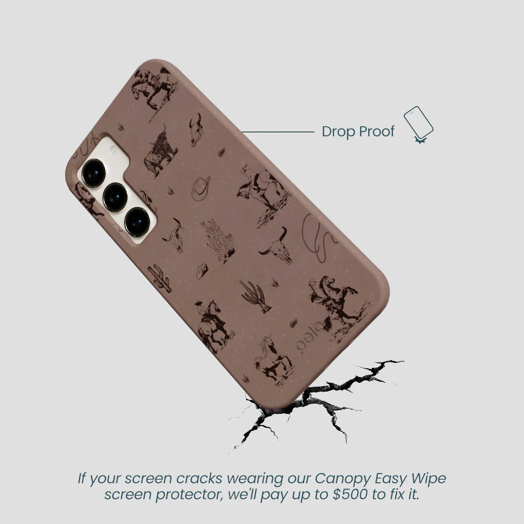 Chocolate Brown Wild Frontier Samsung Galaxy S23 Case - Image 5