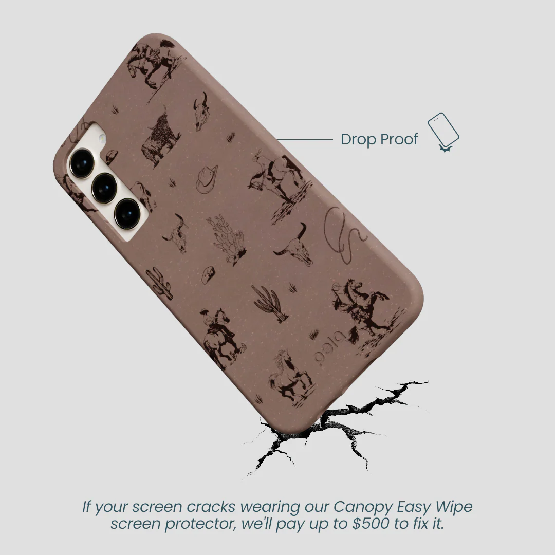 Chocolate Brown Wild Frontier Samsung Galaxy S23+(Plus) Case - Image 5