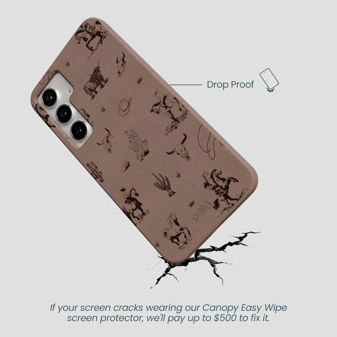 Chocolate Brown Wild Frontier Samsung Galaxy S25+(Plus) Case - Image 5