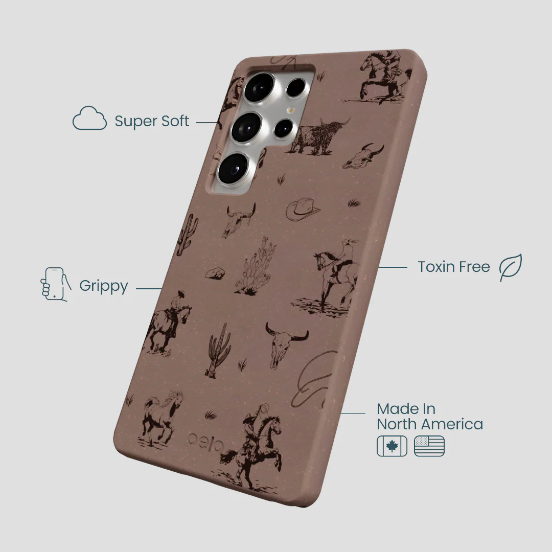 Chocolate Brown Wild Frontier Samsung Galaxy S25 Ultra Case - Image 4