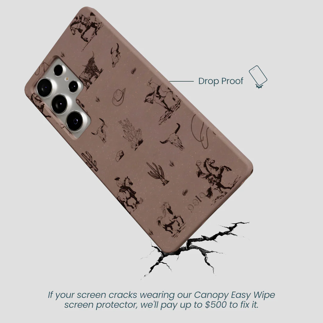 Chocolate Brown Wild Frontier Samsung Galaxy S25 Ultra Case - Image 5