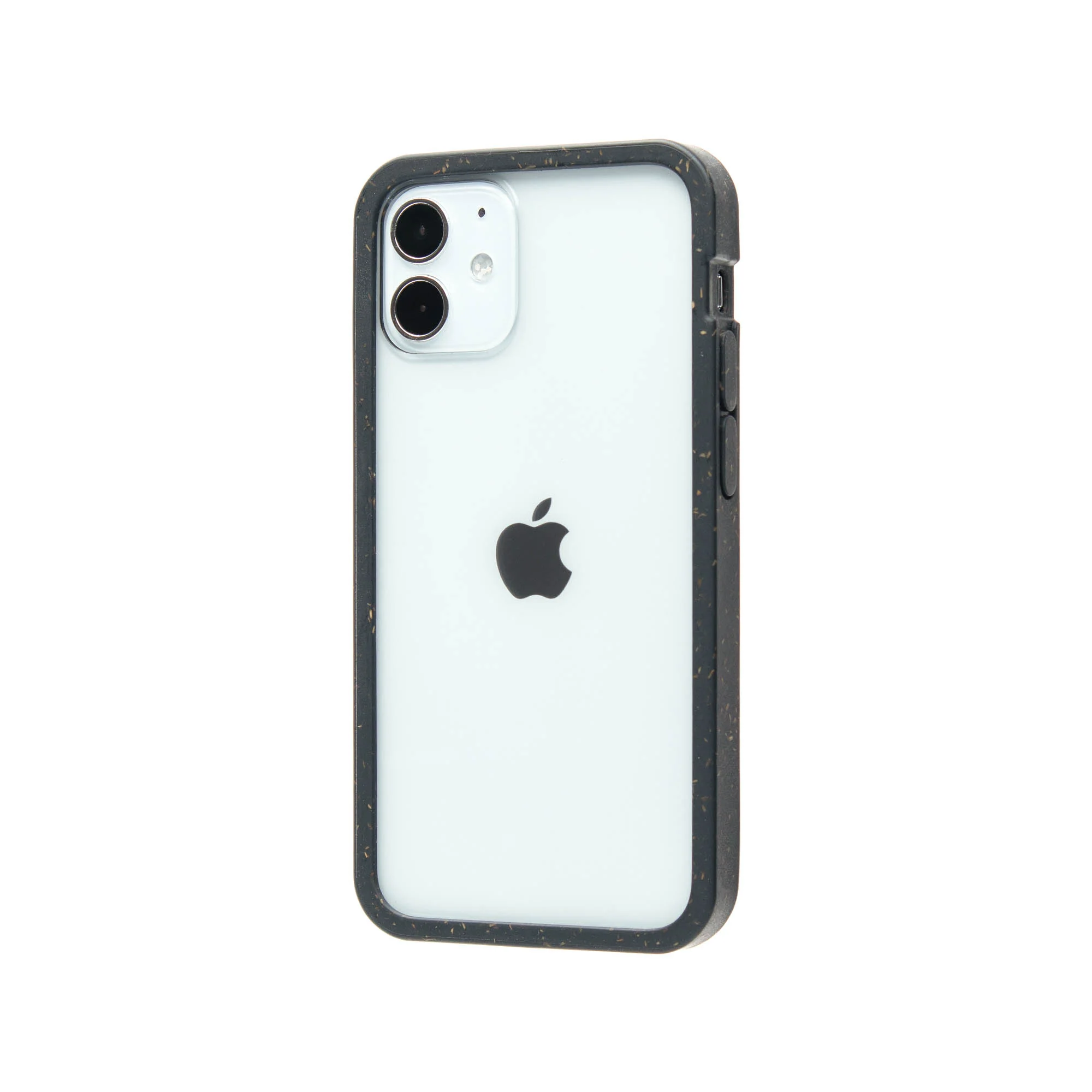 Clear iPhone 12 Mini Case with Black Ridge - Image 2