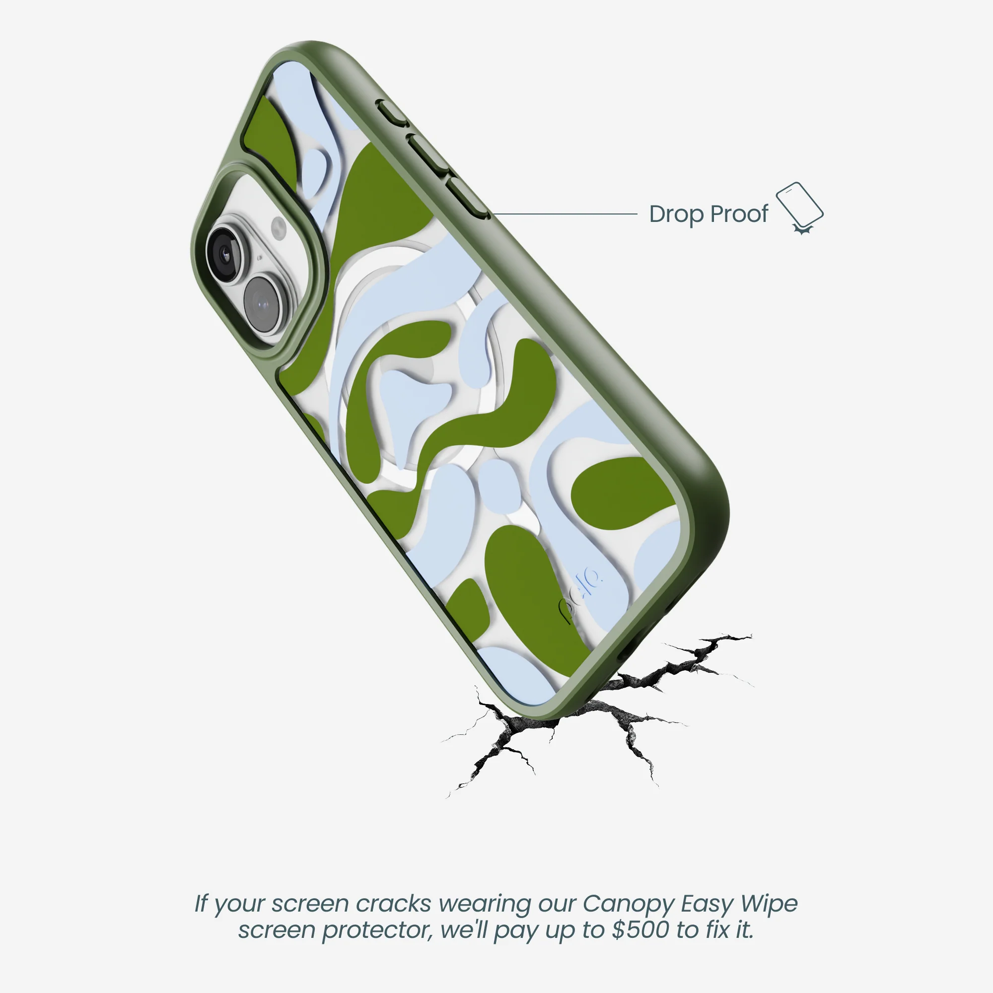 Clear Curve And Flow iPhone 17 Case With Forest Floor Ridge (MagSafe included) - Image 5
