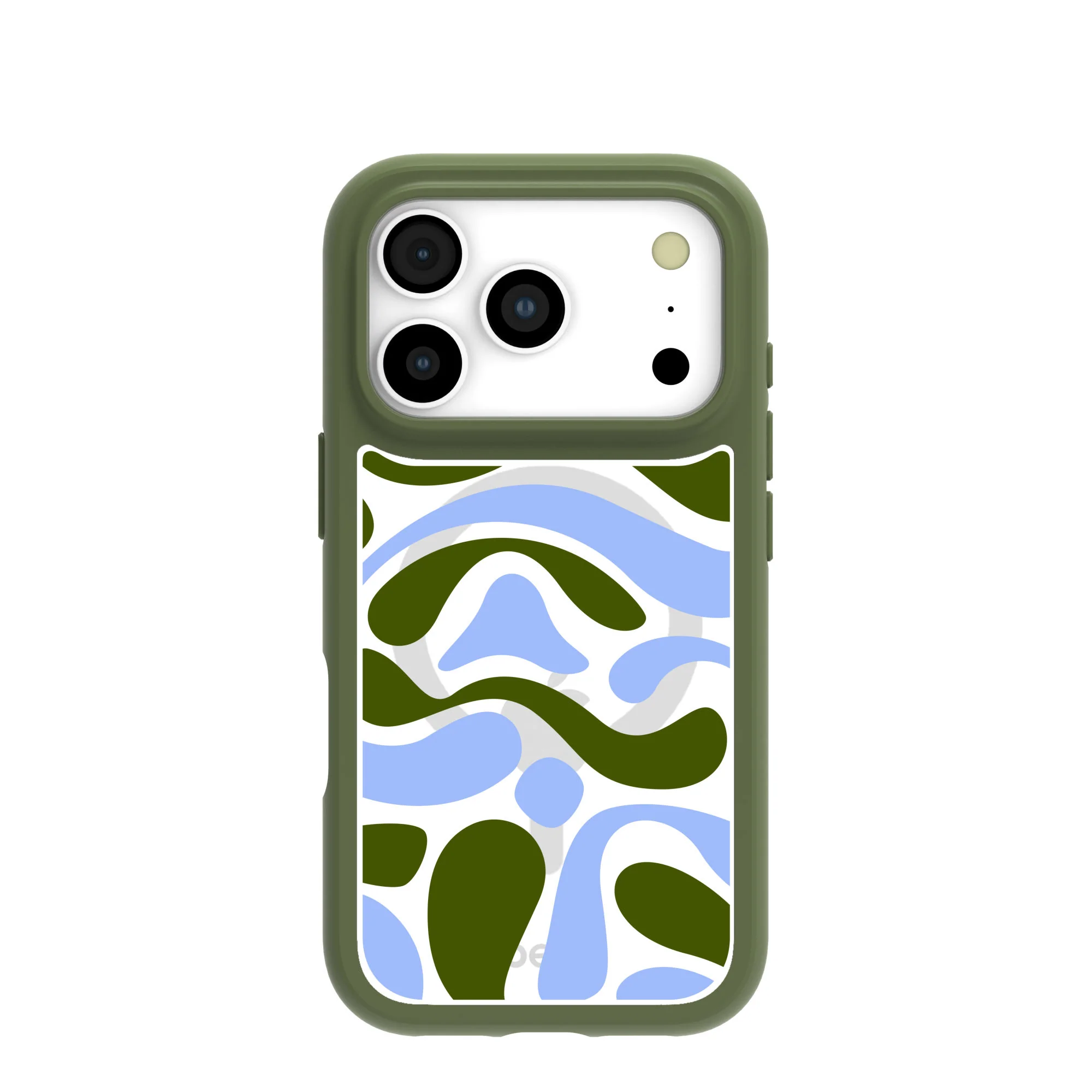 Clear Curve And Flow iPhone 17 Pro Case With Forest Floor Ridge (MagSafe included)