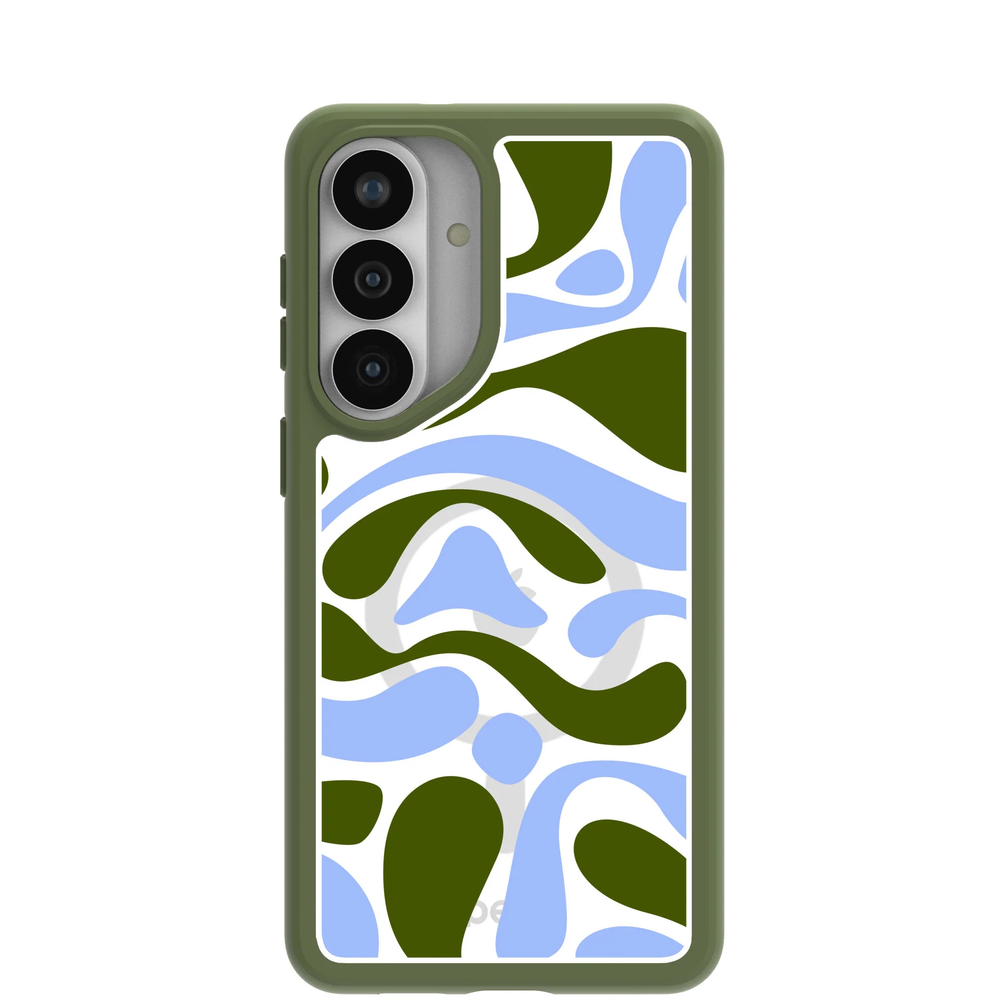 Clear Curve And Flow Samsung Galaxy S26+(Plus) Case With Forest Floor Ridge (Magnetic Charging included)