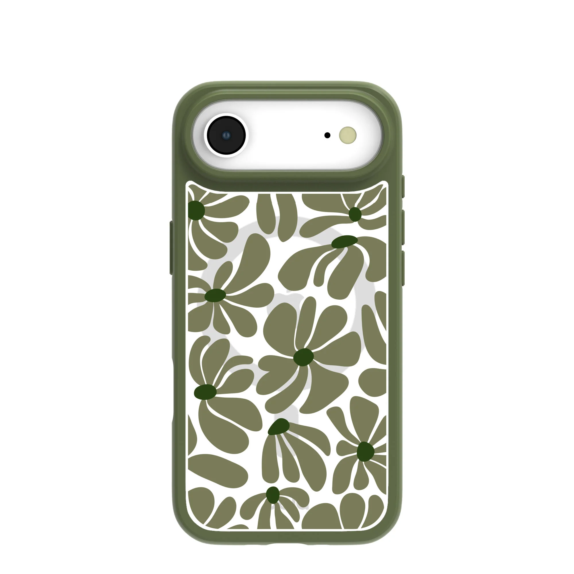 Clear Funky Flora iPhone Air Case With Forest Floor Ridge (MagSafe included)
