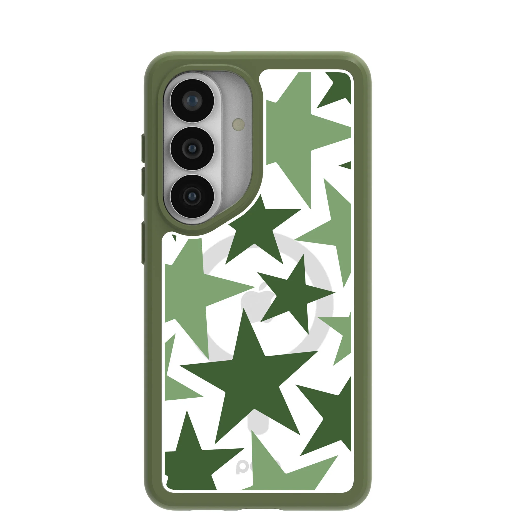 Clear Green Glow Samsung Galaxy S26 Case With Forest Floor Ridge (Magnetic Charging included)