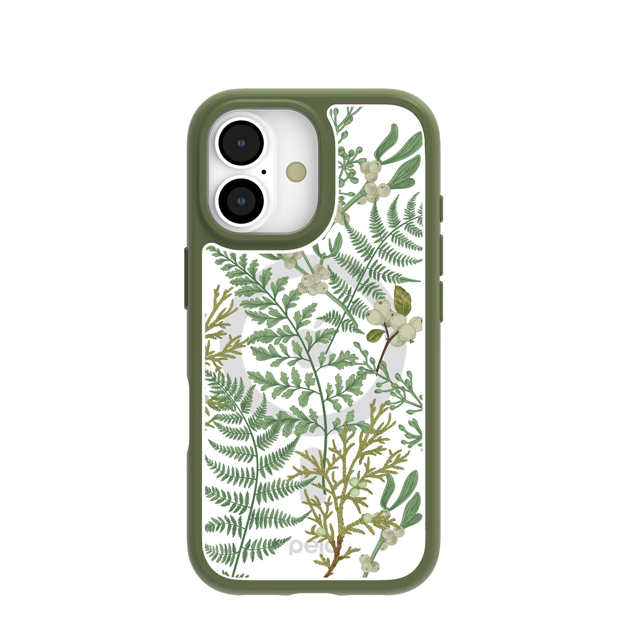 Clear Herbarium iPhone 17 Case With Forest Floor Ridge (MagSafe included)