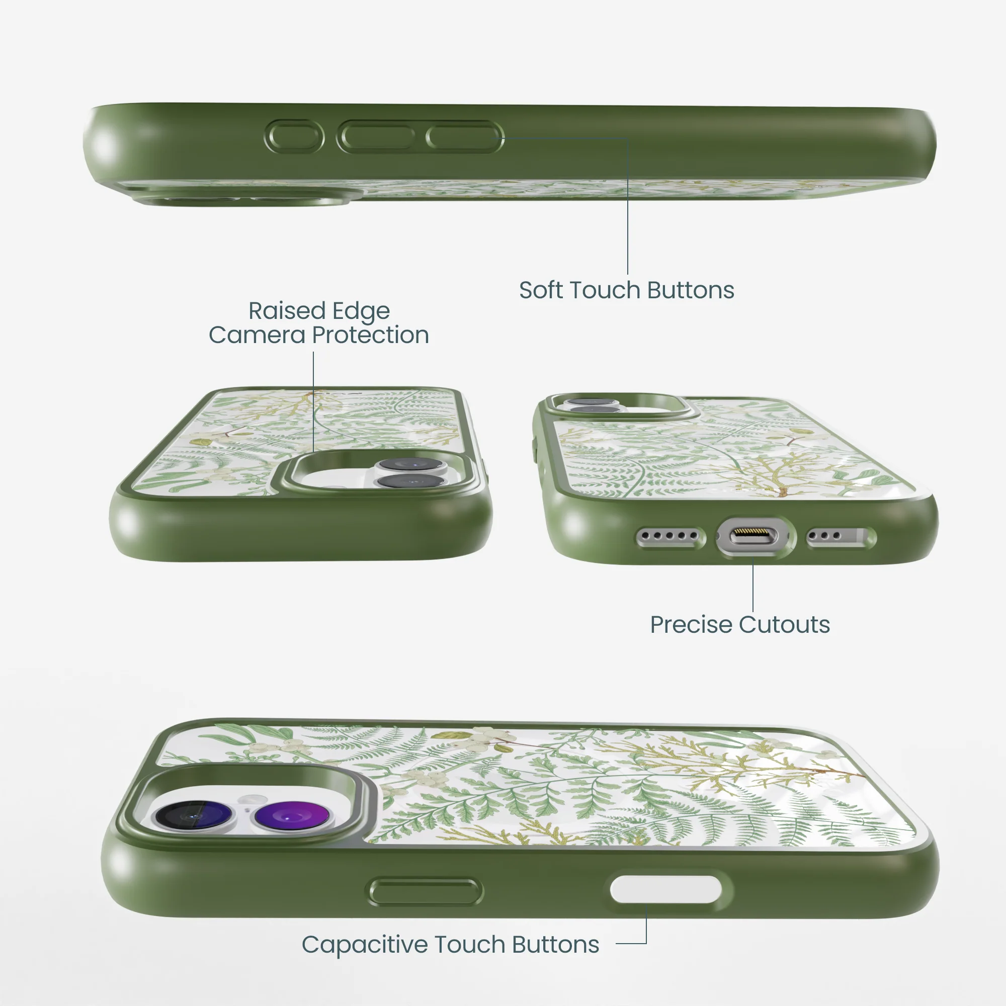 Clear Herbarium iPhone 17 Case With Forest Floor Ridge (MagSafe included) - Image 3