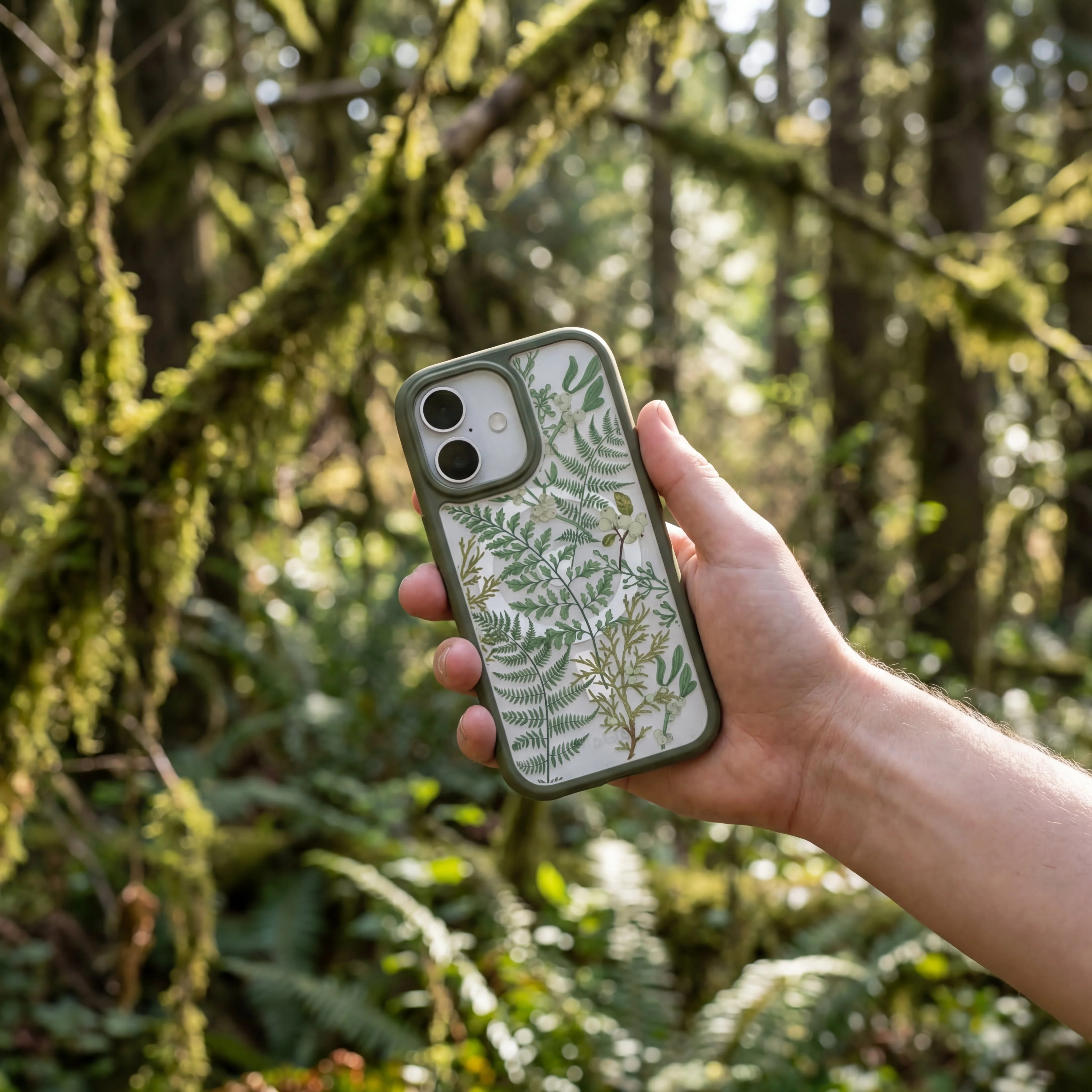 Clear Herbarium iPhone Air Case With Forest Floor Ridge (MagSafe included) - Image 2