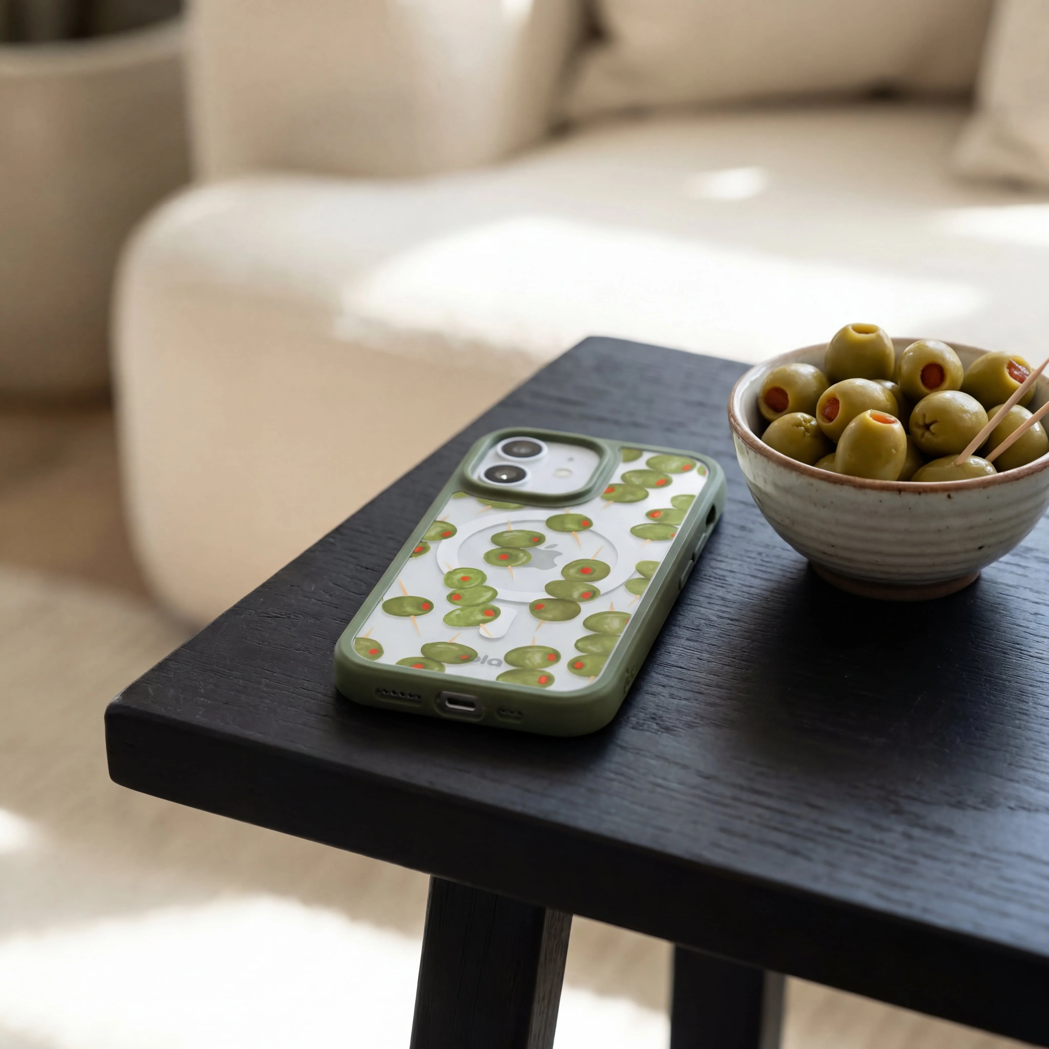 Clear Olive Hour iPhone Air Case With Forest Floor Ridge (MagSafe included) - Image 2