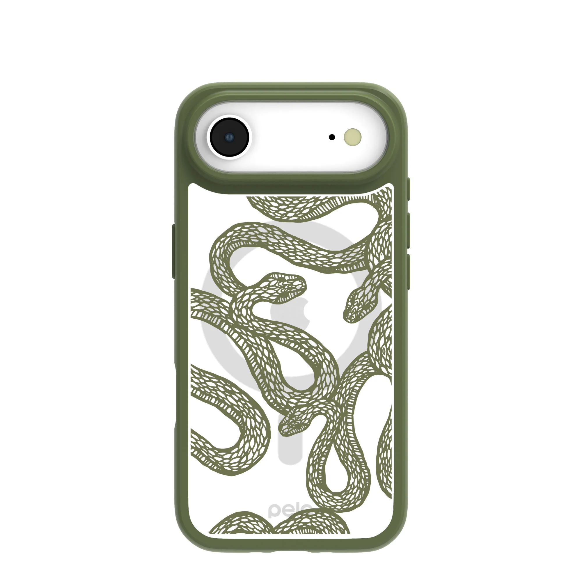 Clear Serpent Sketch iPhone Air Case With Forest Floor Ridge (MagSafe included)