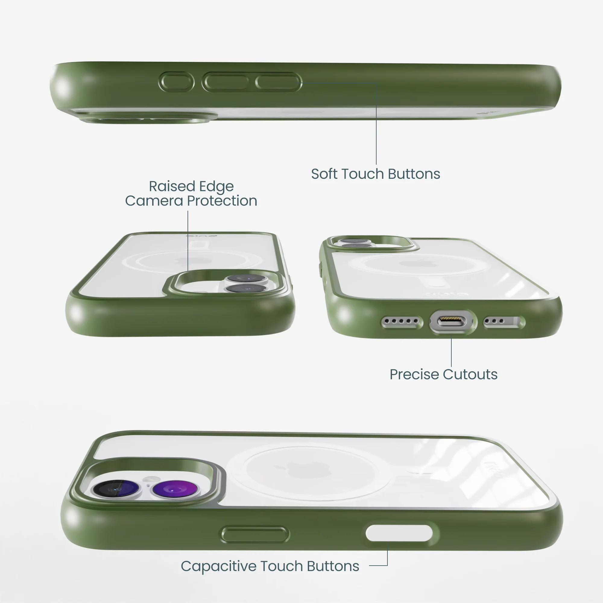 Clear iPhone 17 Case with Forest Floor Ridge (MagSafe Included) - Image 3