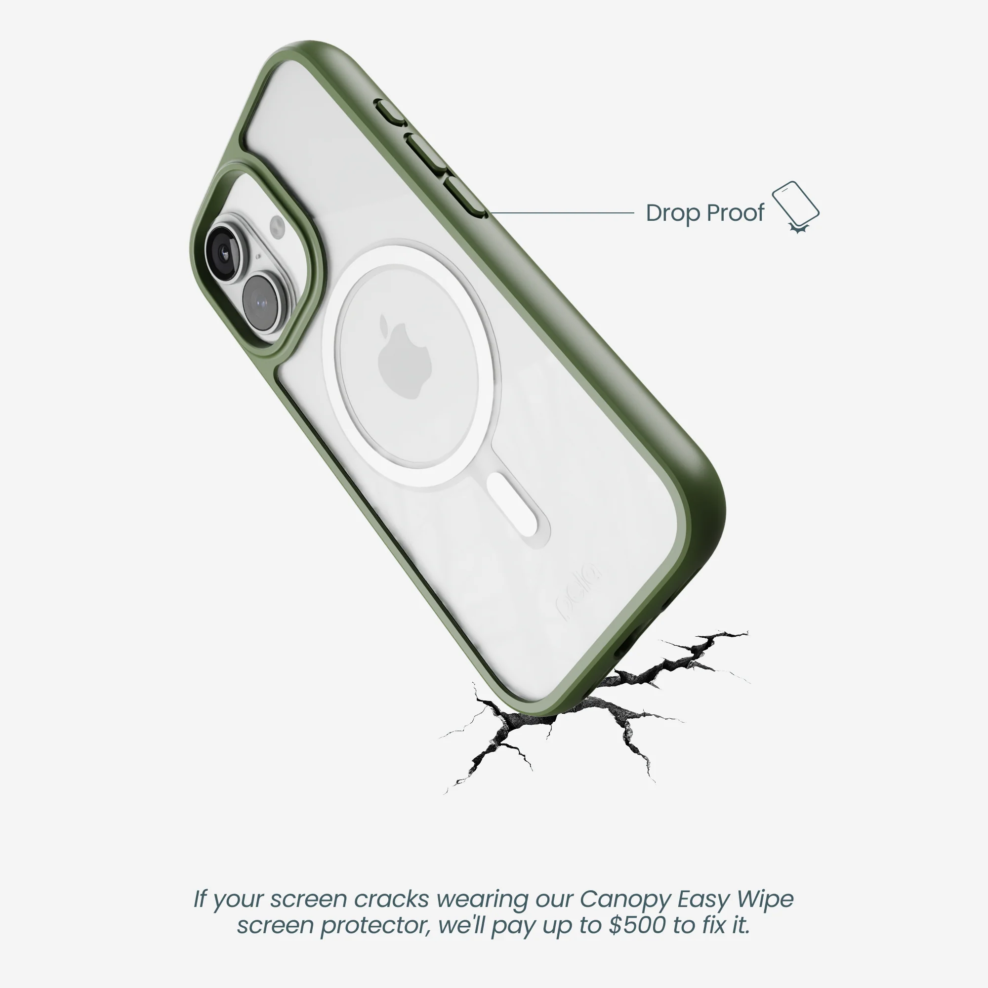 Clear iPhone 17 Case with Forest Floor Ridge (MagSafe Included) - Image 5