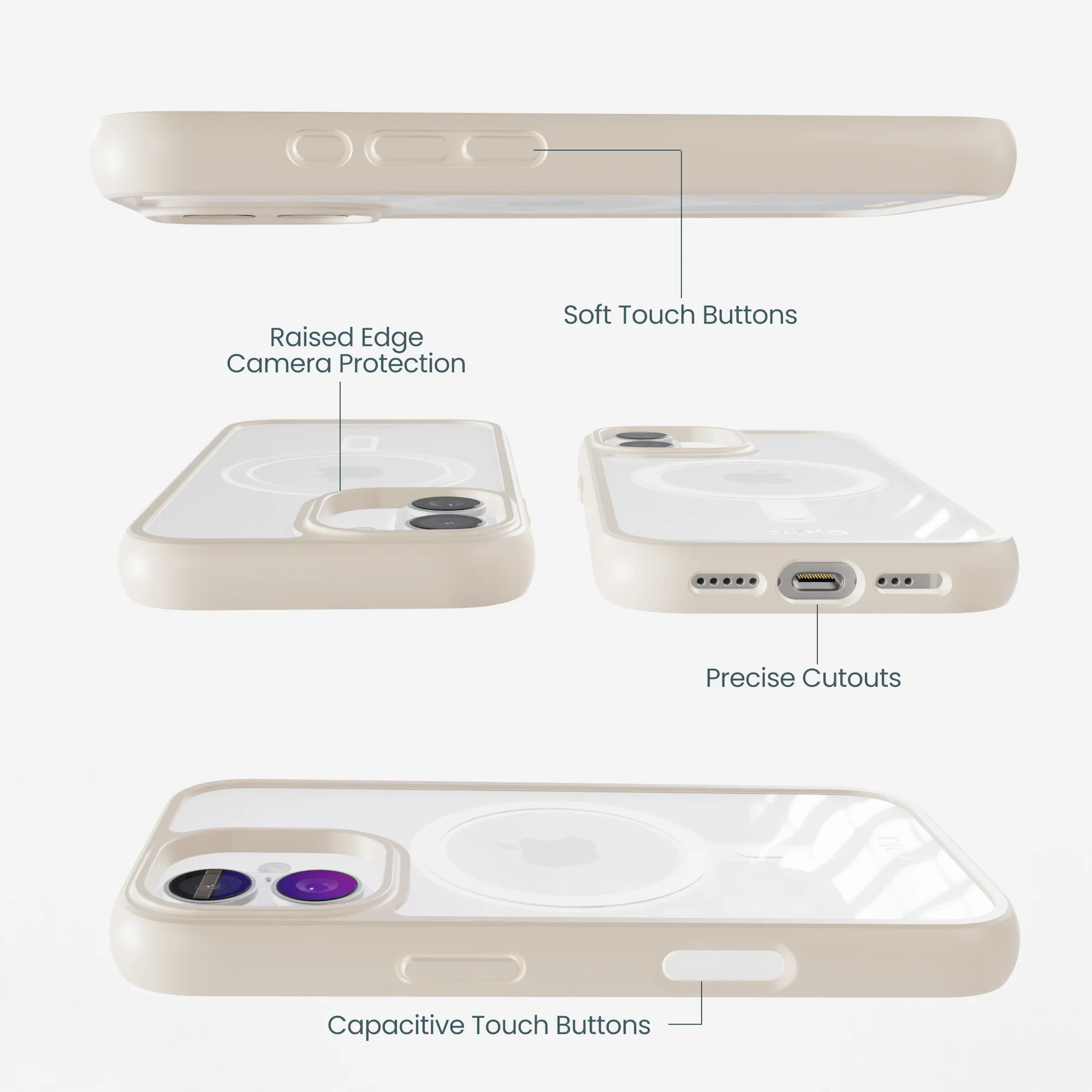 Clear iPhone 17 Case with London Fog Ridge (MagSafe Included) - Image 3