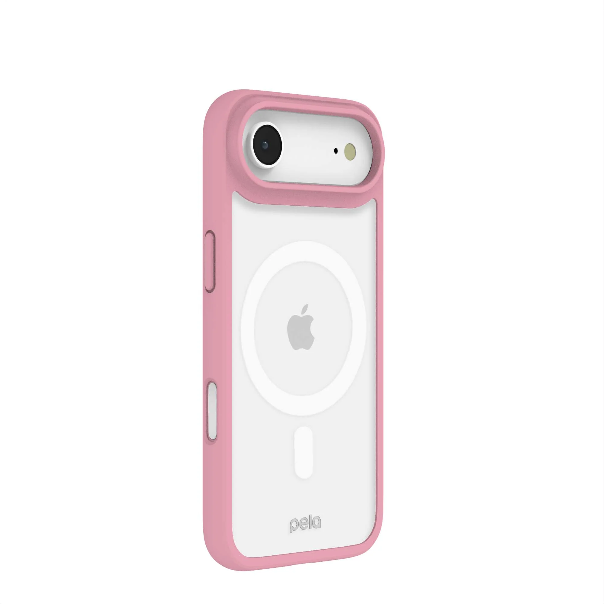 Clear iPhone Air Case with Petal Pink Ridge (MagSafe Included) - Image 4