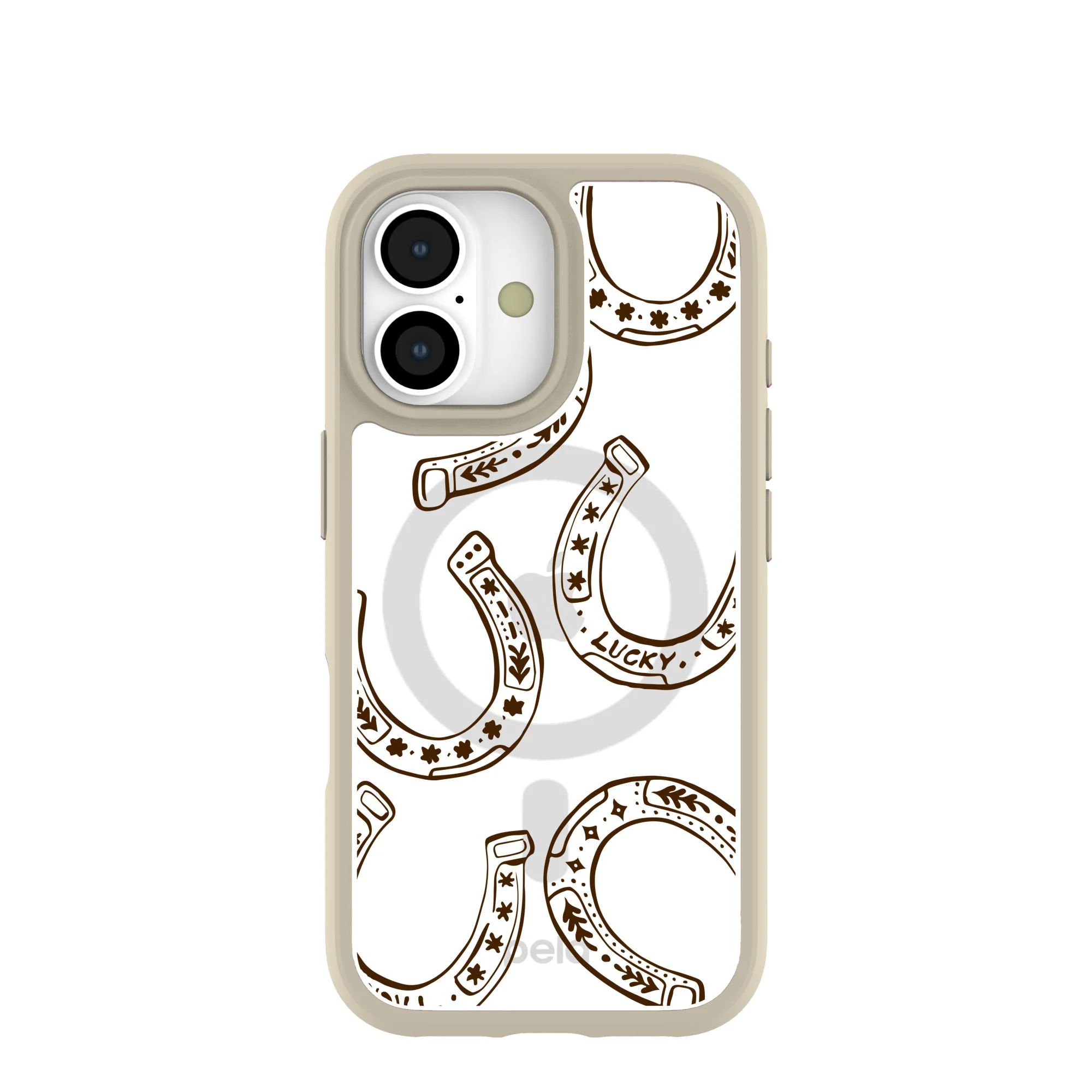 Clear Desert Luck iPhone 17 Case With London Fog Ridge (MagSafe included)