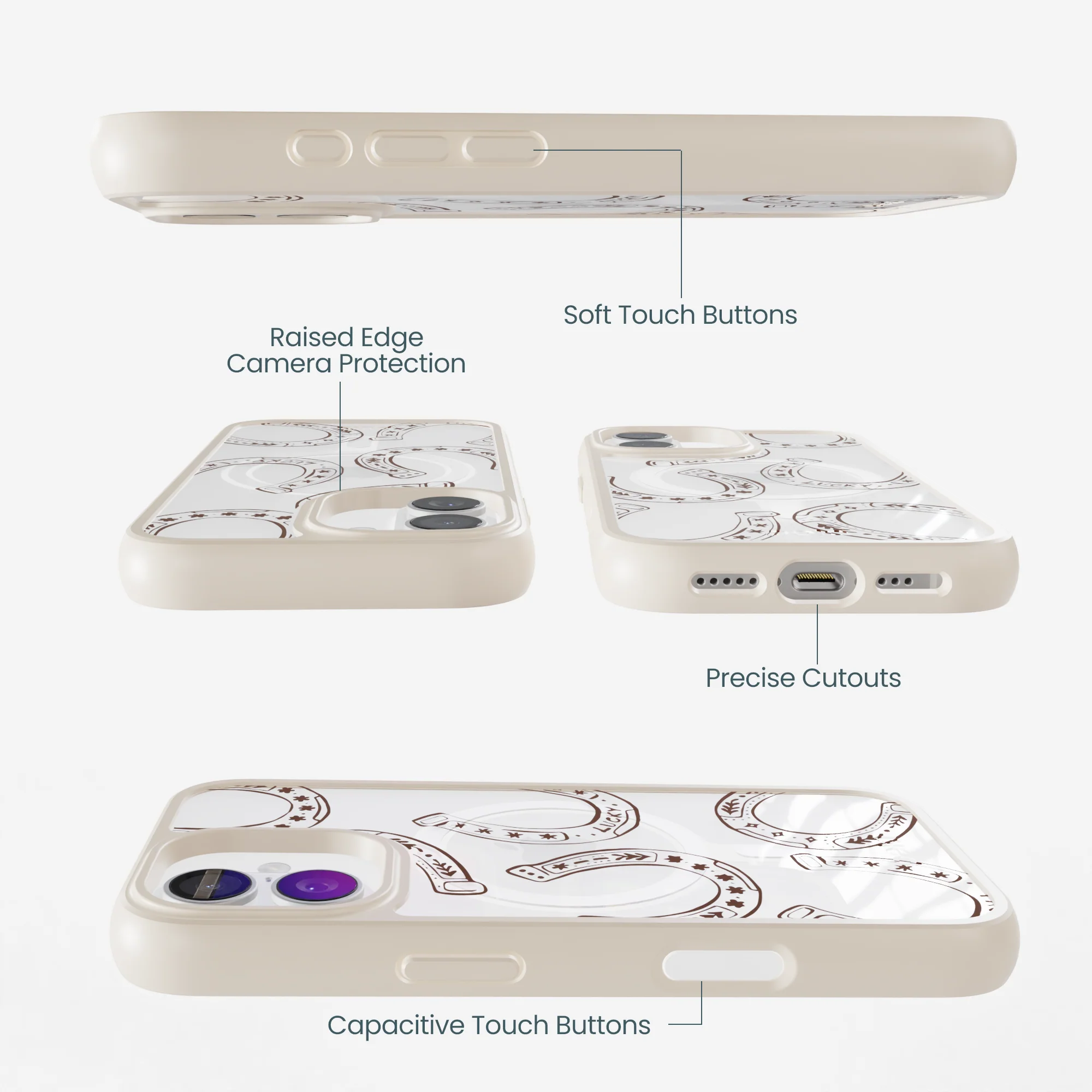 Clear Desert Luck iPhone 17 Case With London Fog Ridge (MagSafe included) - Image 3