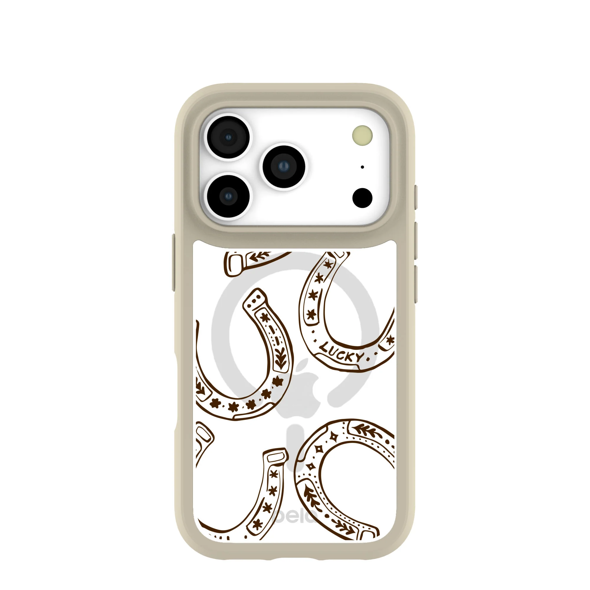 Clear Desert Luck iPhone 17 Pro Case With London Fog Ridge (MagSafe included)