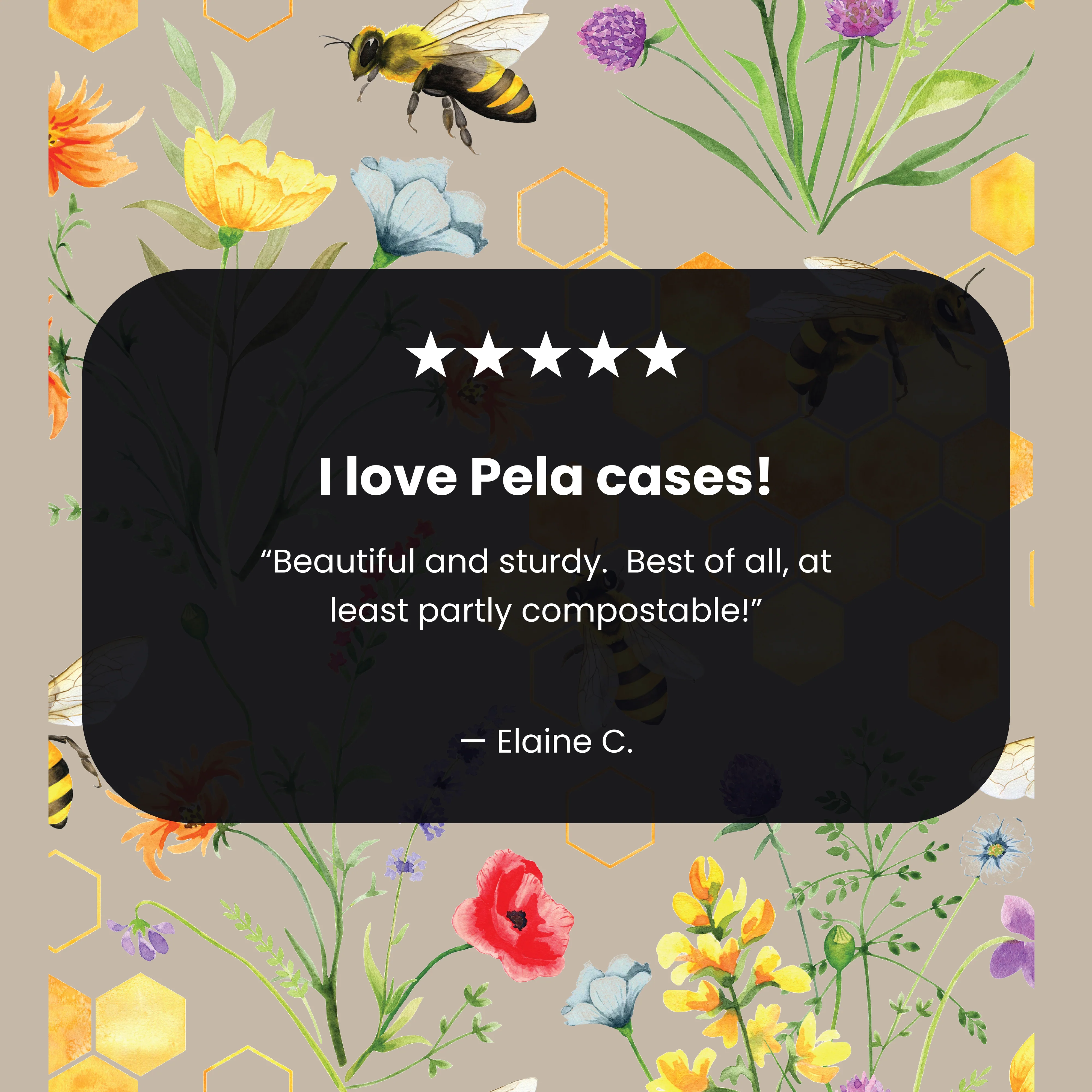 Clear Sweet Bees iPhone 11 Pro Case With London Fog Ridge - Image 3