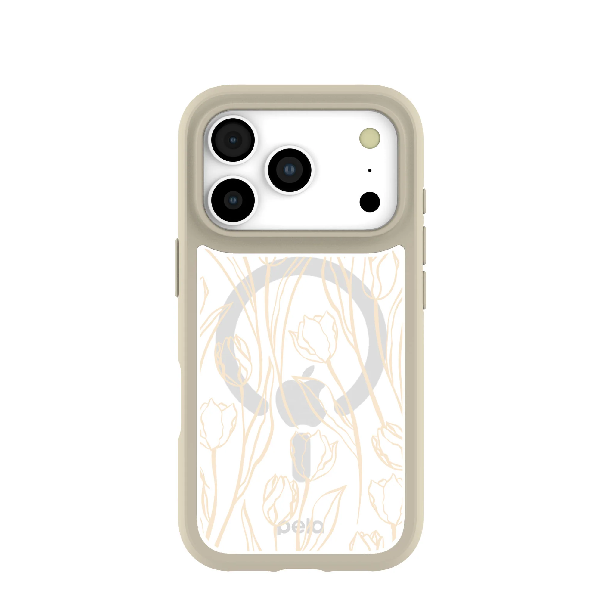 Clear Tulip Dune iPhone 17 Pro Case With London Fog Ridge (MagSafe included)