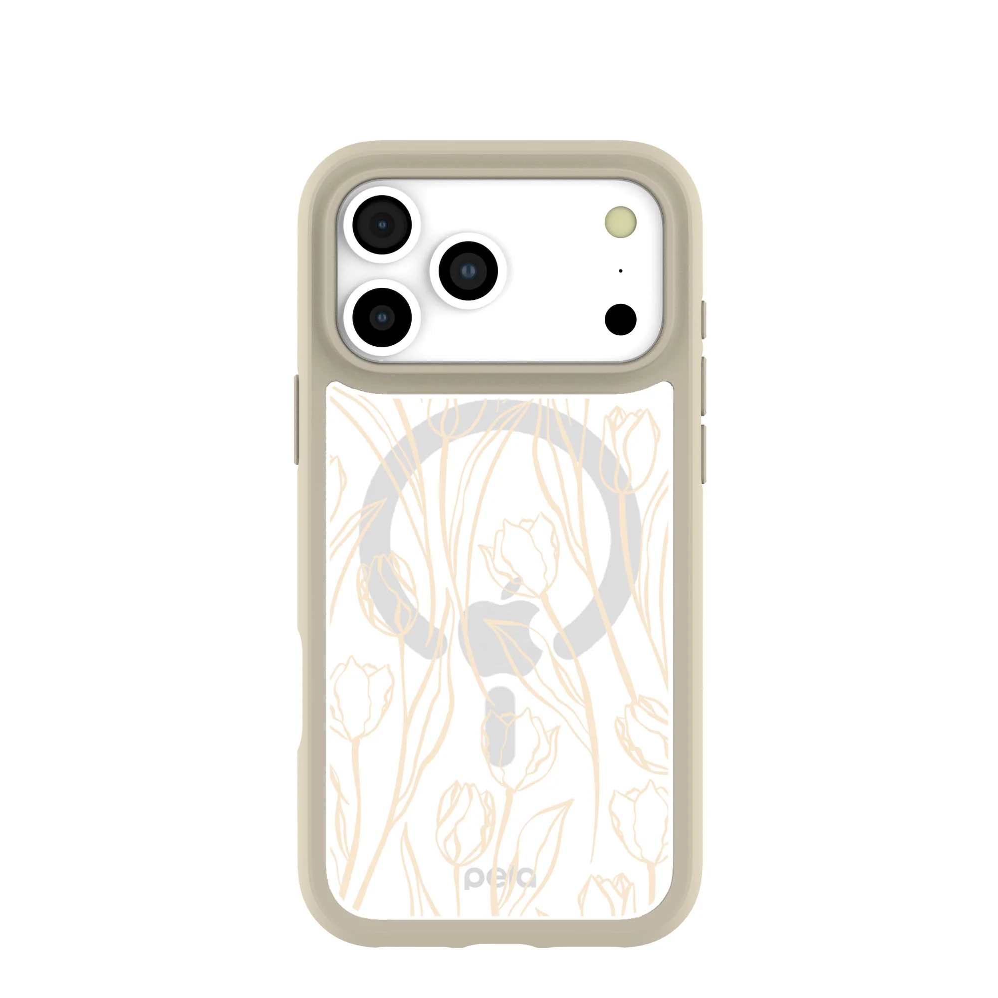 Clear Tulip Dune iPhone 17 Pro Max Case With London Fog Ridge (MagSafe included)