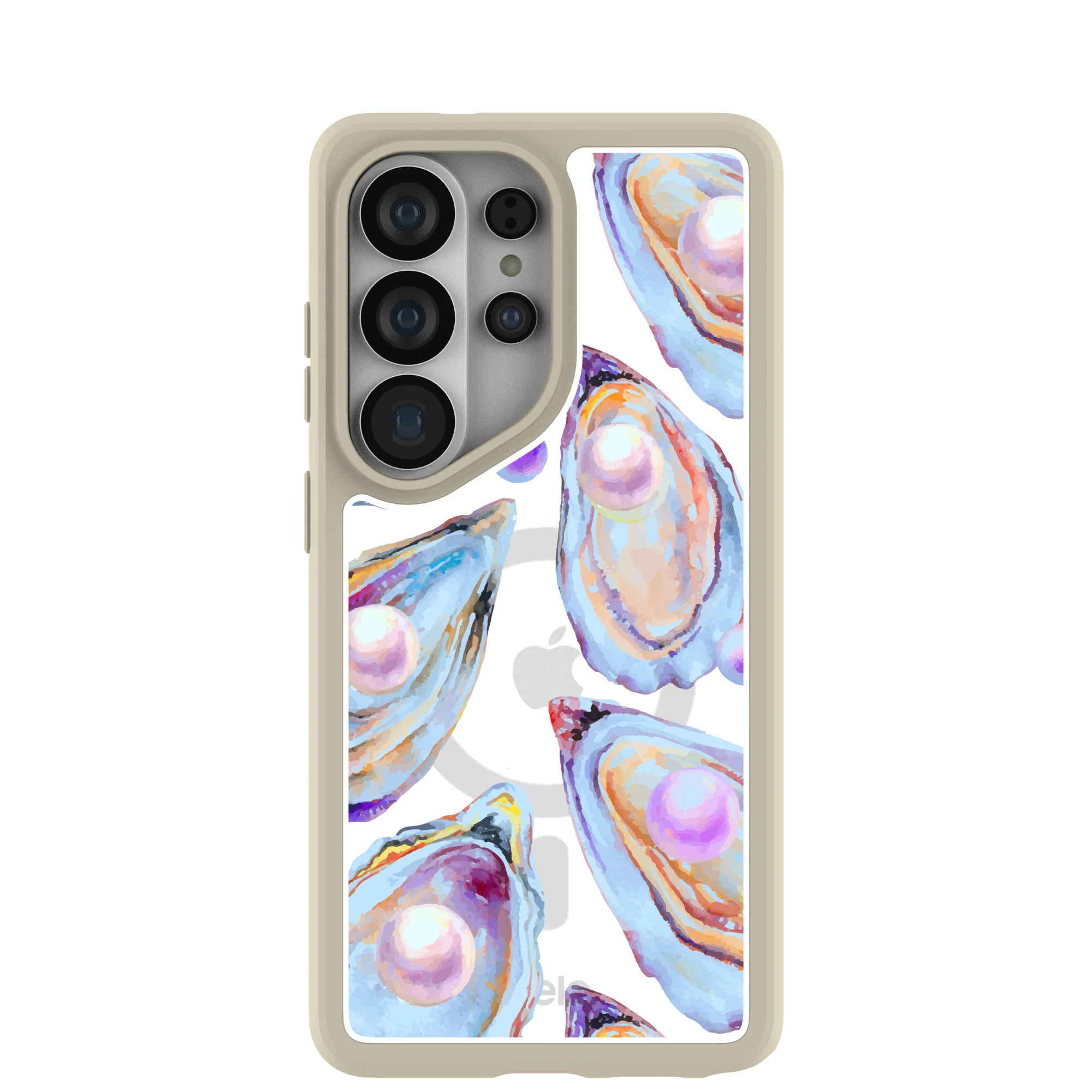 Clear Twilight Pearl Samsung Galaxy S26 Ultra Case With London Fog Ridge (Magnetic Charging included)
