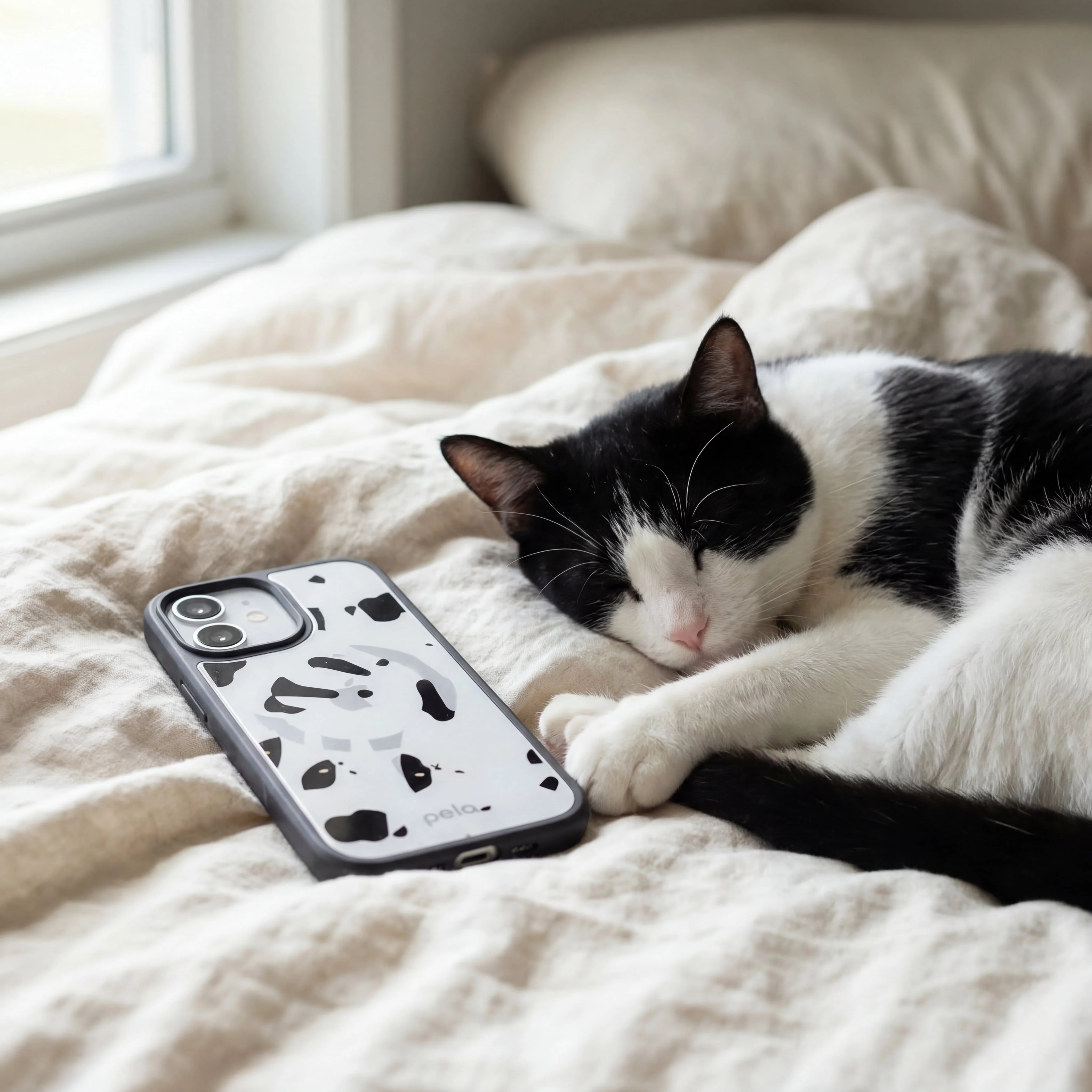 Clear Cat Cow iPhone 17 Pro Max Case With Noir Ridge (MagSafe included) - Image 2
