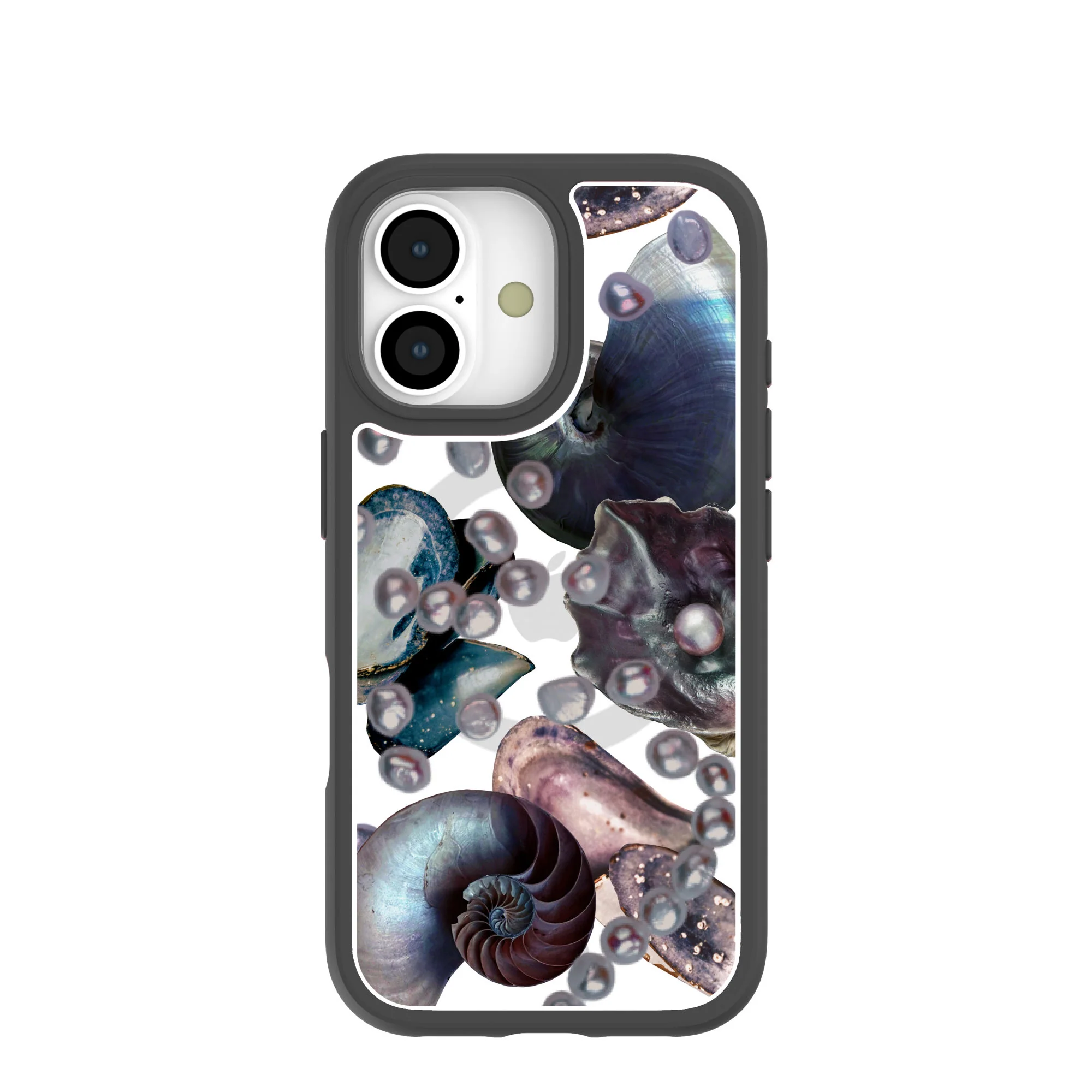 Clear Deep Sea Dreams iPhone 17 Case With Noir Ridge (MagSafe included)