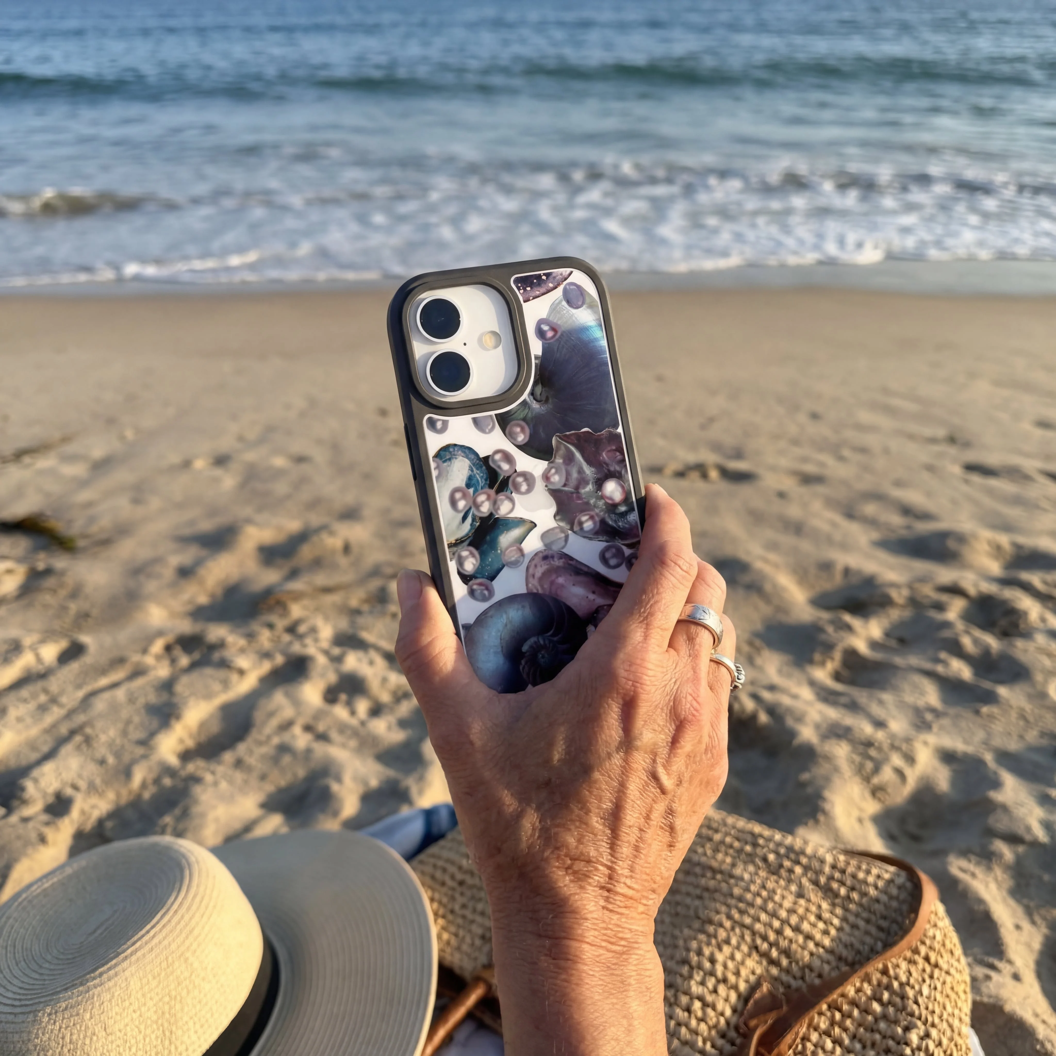 Clear Deep Sea Dreams iPhone 17 Case With Noir Ridge (MagSafe included) - Image 2