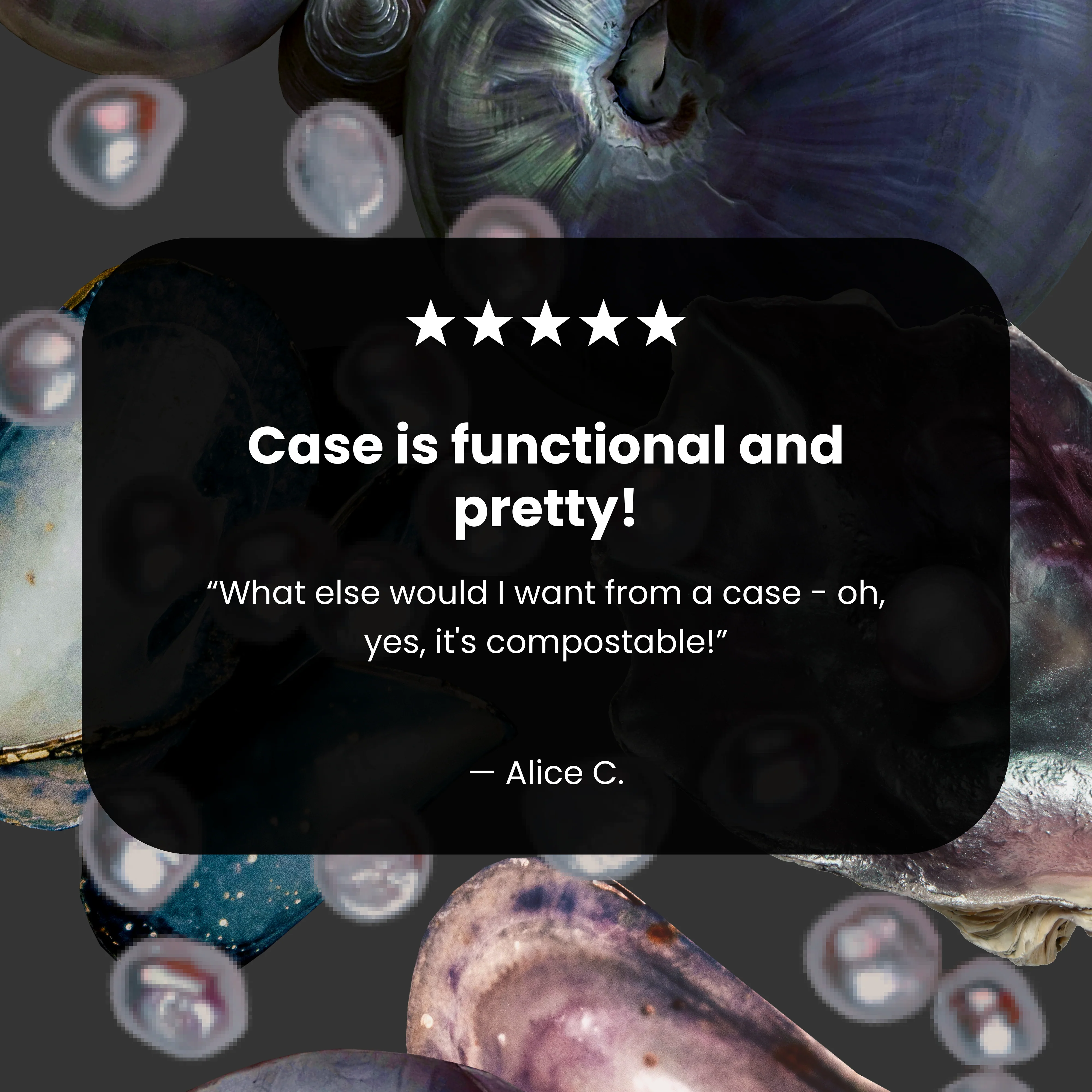 Clear Deep Sea Dreams iPhone 17 Pro Max Case With Noir Ridge (MagSafe included) - Image 4