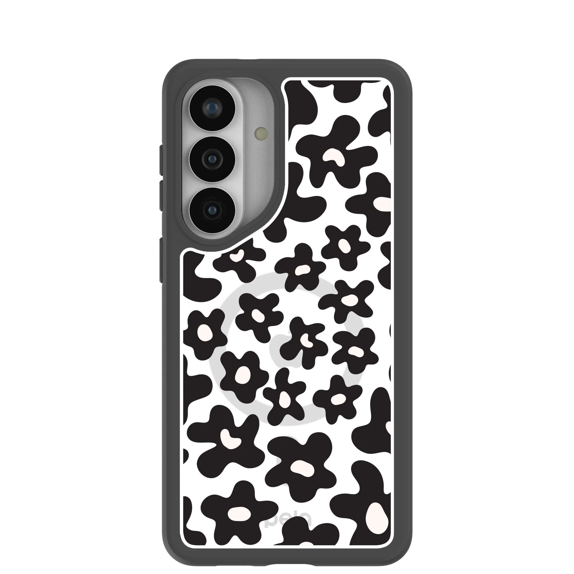 Clear Floral wall Samsung Galaxy S26+(Plus) Case With Noir Ridge (Magnetic Charging included)