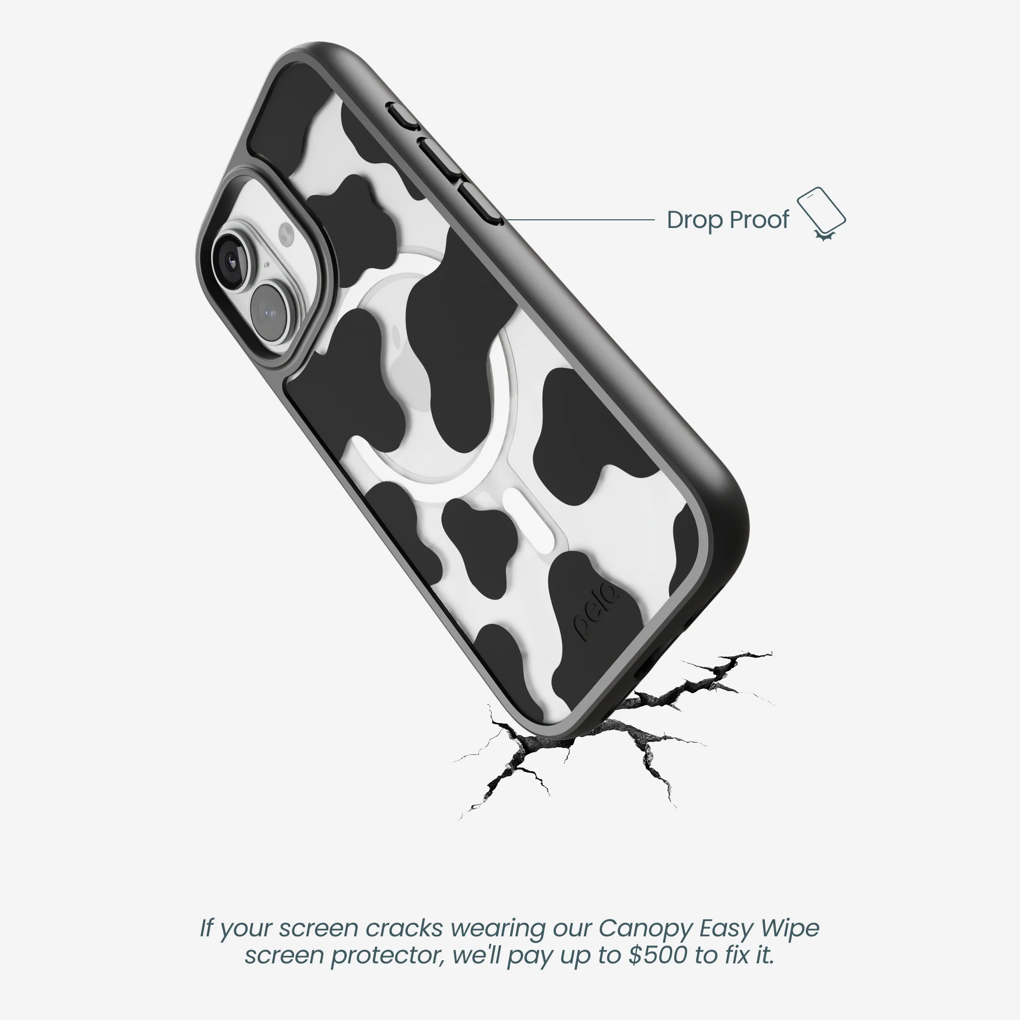 Clear Moo Mood iPhone 17 Case With Noir Ridge (MagSafe included) - Image 5
