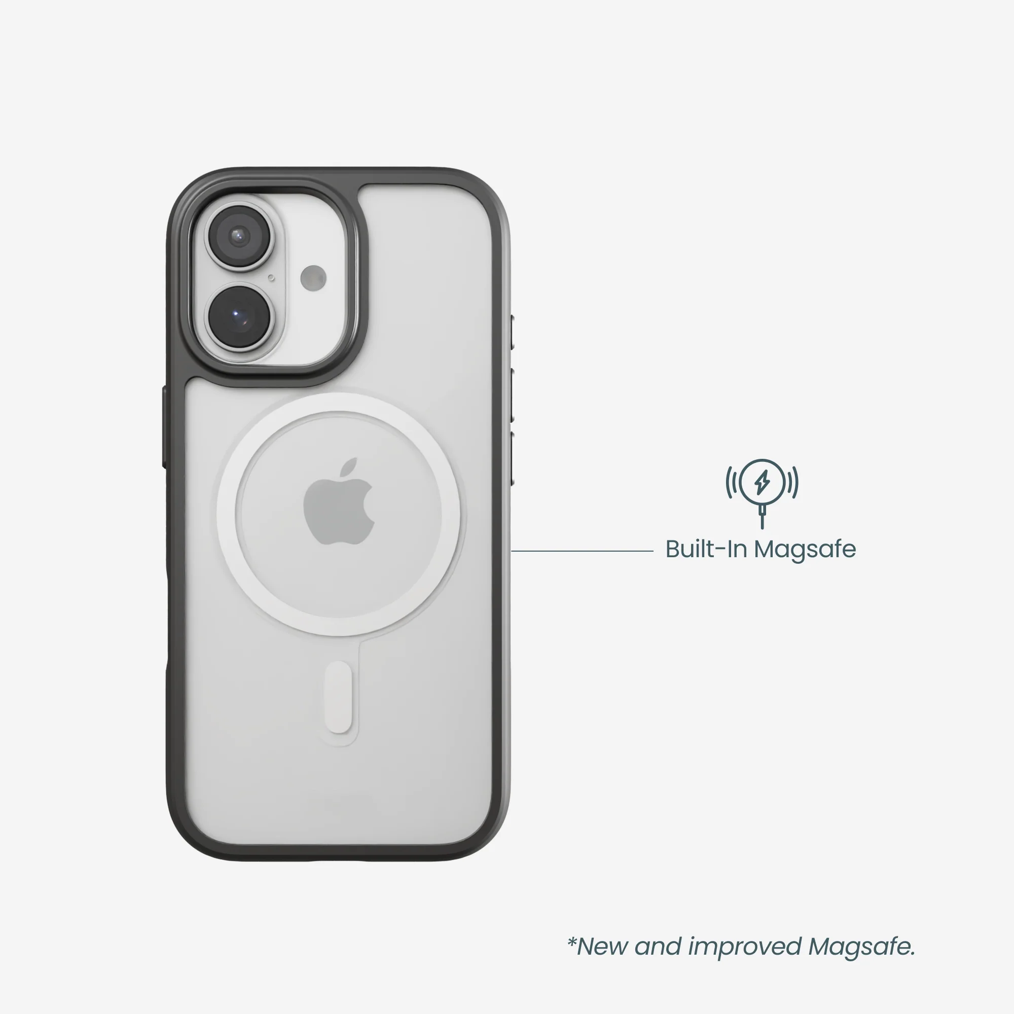 Clear Tulip Dreams iPhone 17 Case With Noir Ridge (MagSafe included) - Image 8