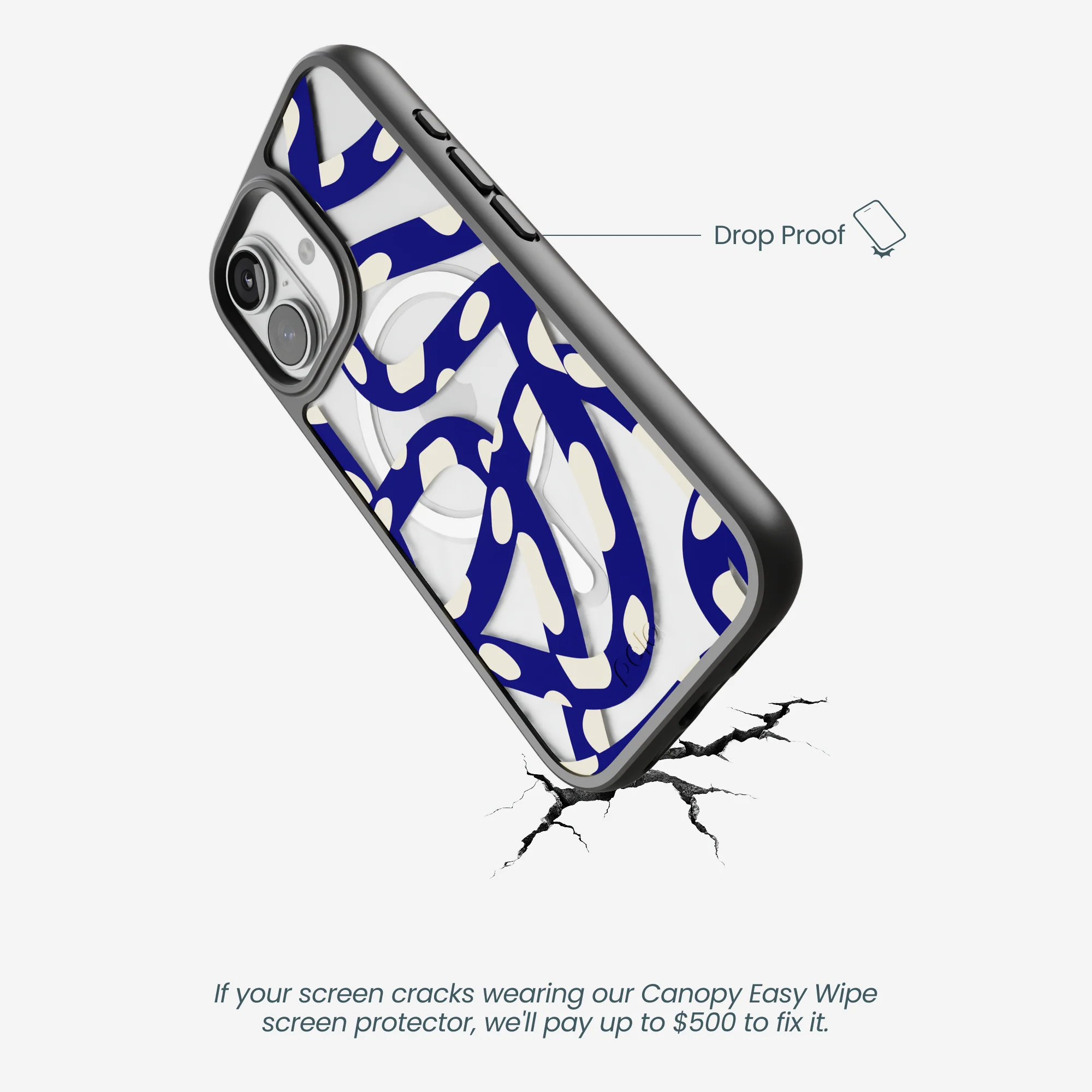 Clear Noodles iPhone 17 Case With Noir Ridge (MagSafe included) - Image 5