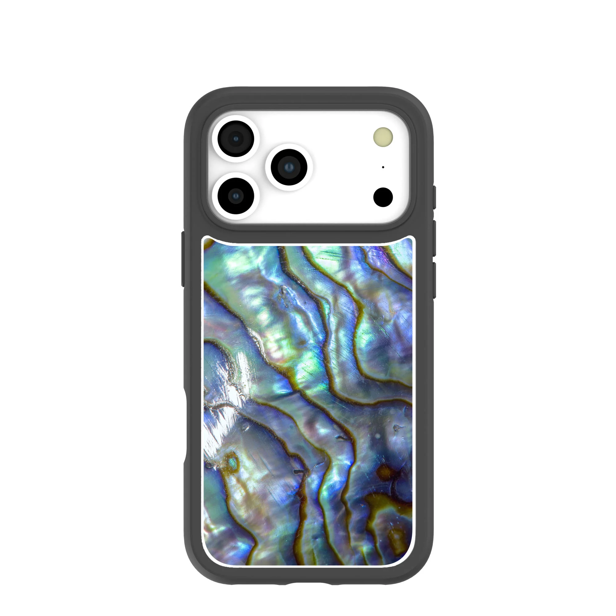 Clear Opal Tide iPhone 17 Pro Max Case With Noir Ridge (MagSafe included)