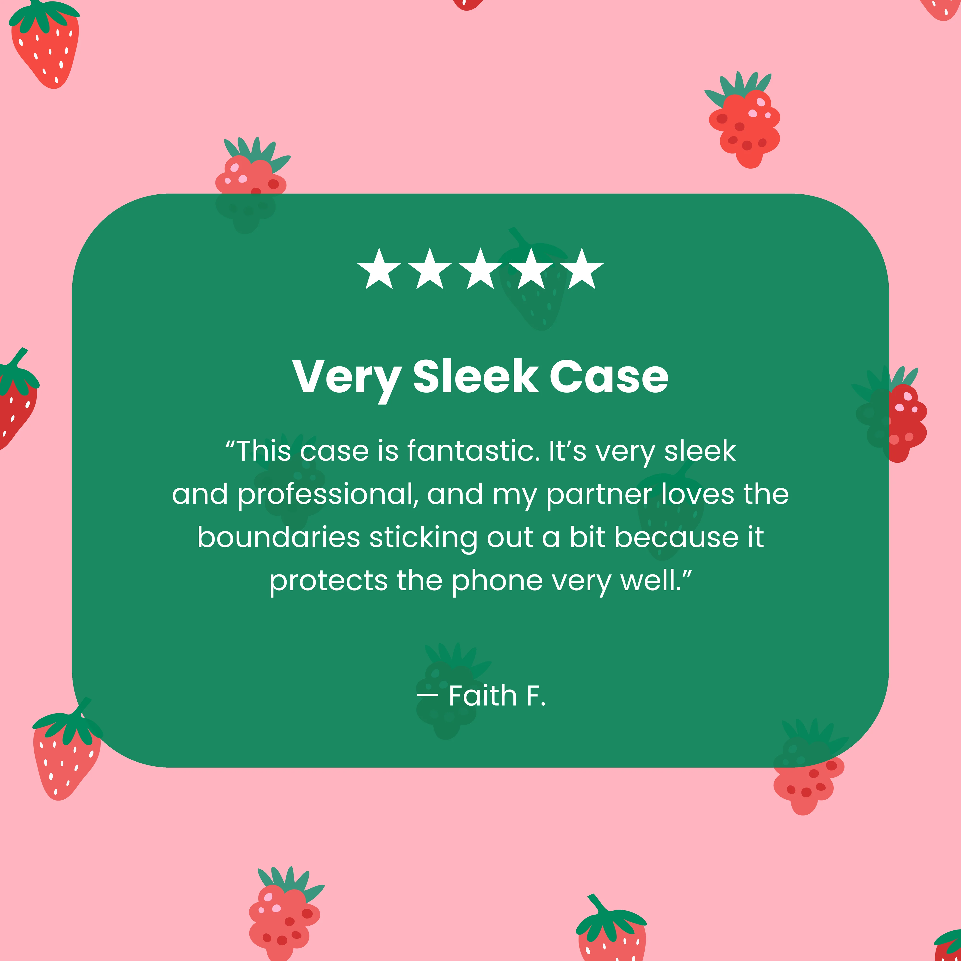 Clear Summer Berries iPhone 17 Pro Case With Petal Pink Ridge (MagSafe included) - Image 4