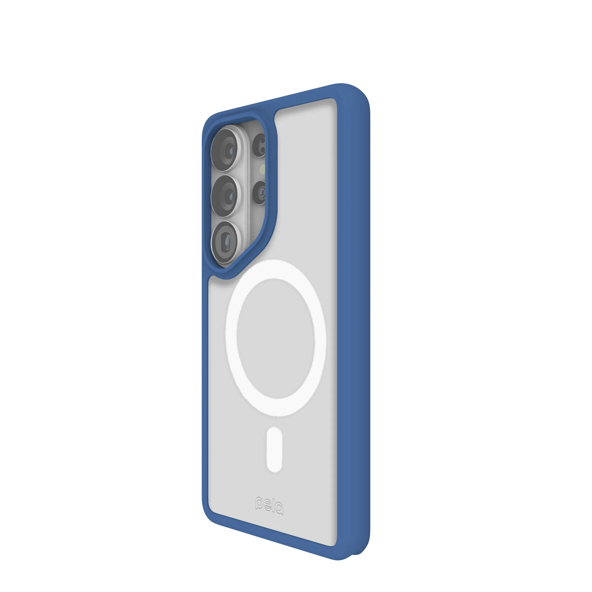 Clear Samsung Galaxy S26 Ultra Case with True Blue Ridge (Magnetic Charging Included) - Image 2