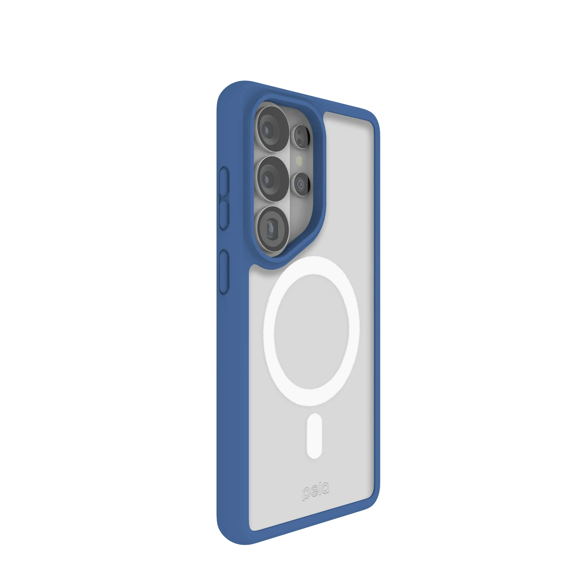 Clear Samsung Galaxy S26 Ultra Case with True Blue Ridge (Magnetic Charging Included) - Image 4