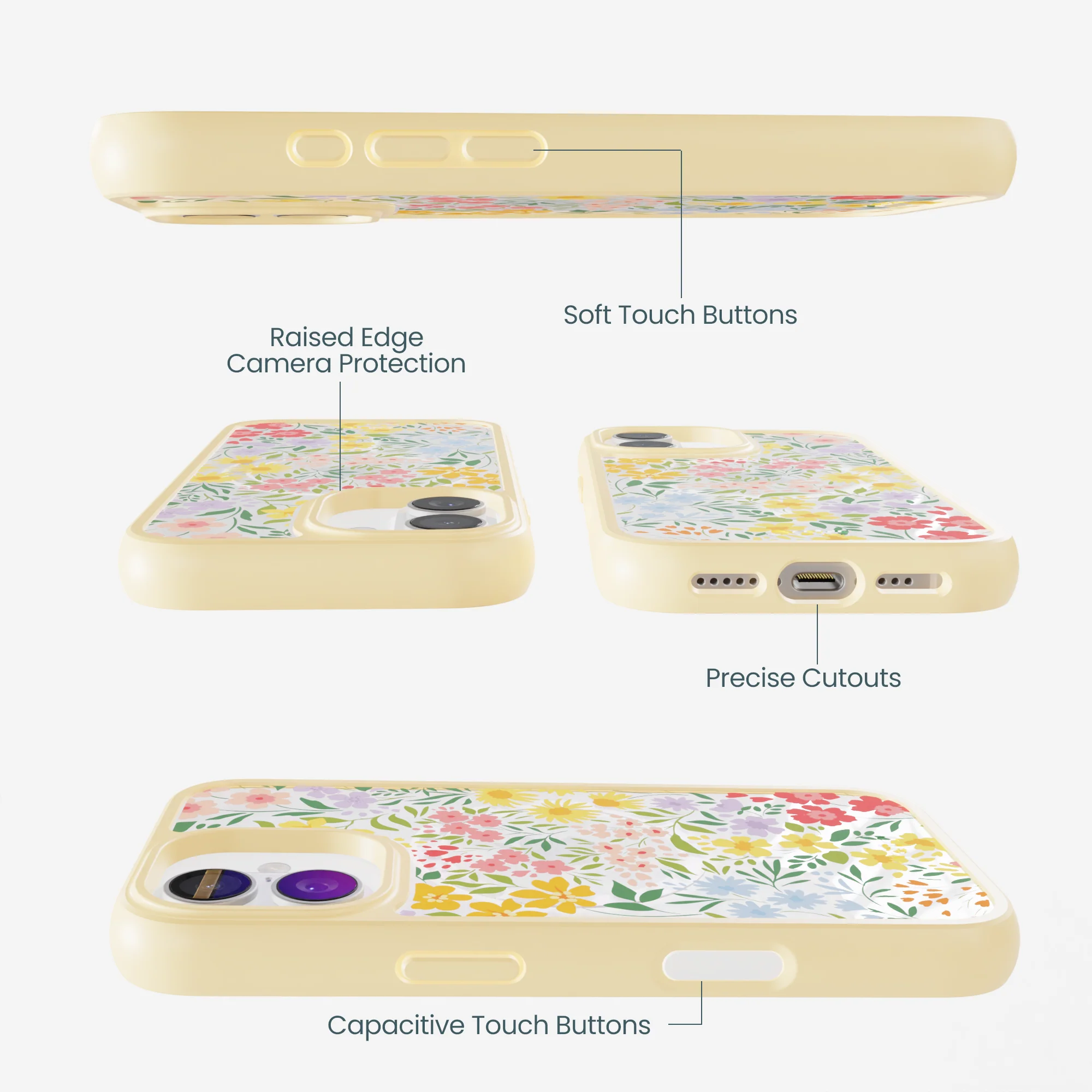 Clear Blooming Wild iPhone 17 Case With Sunbeam Ridge (MagSafe included) - Image 3