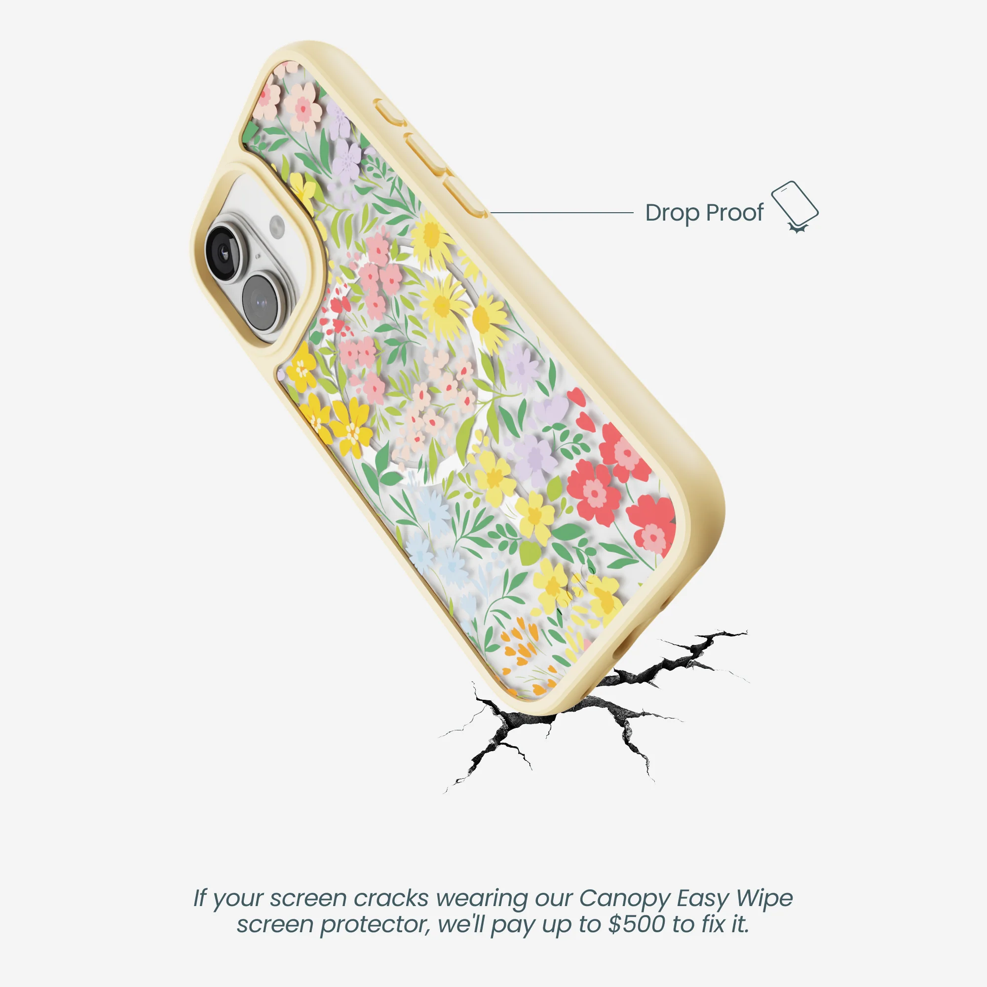 Clear Blooming Wild iPhone 17 Case With Sunbeam Ridge (MagSafe included) - Image 5
