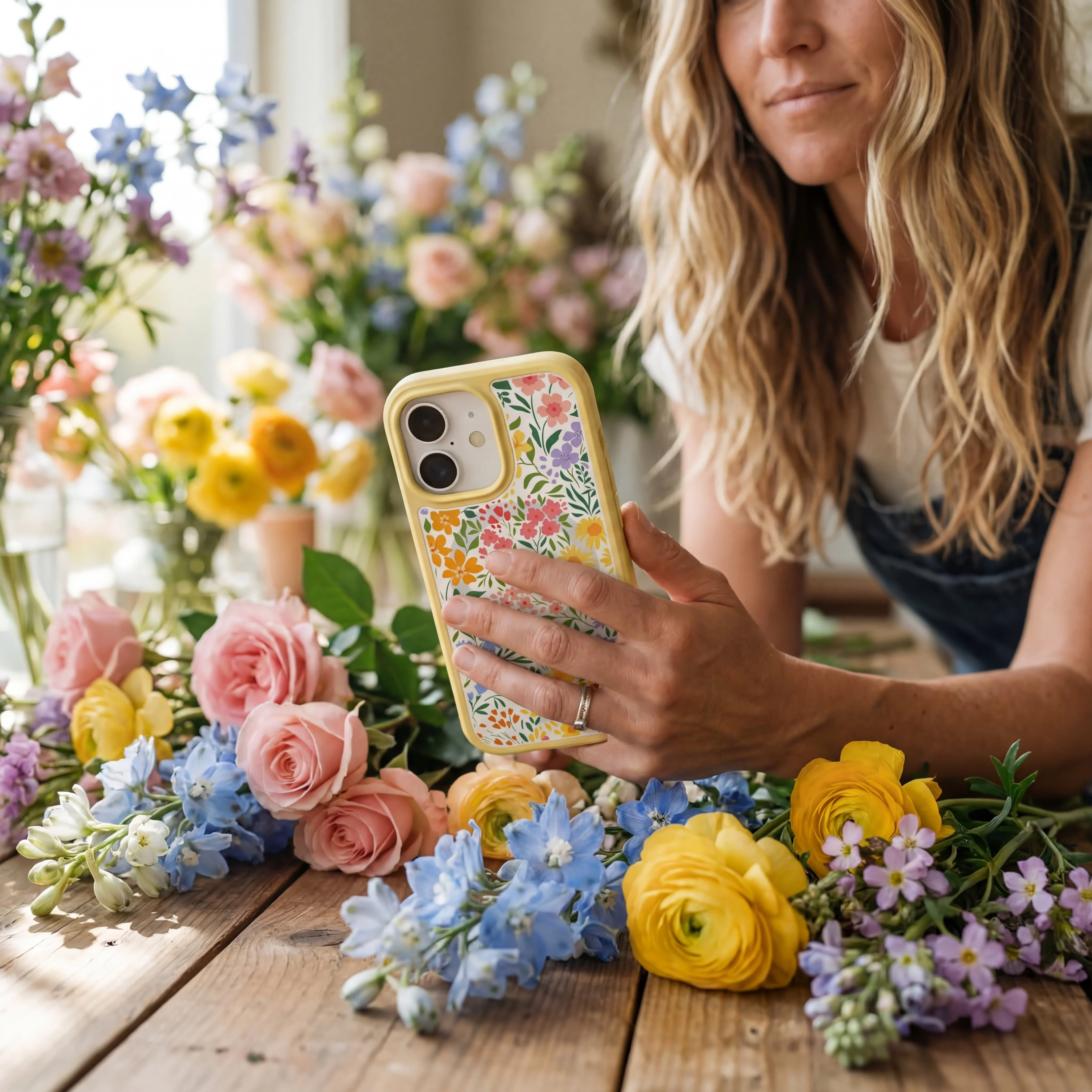Clear Blooming Wild iPhone 17 Pro Max Case With Sunbeam Ridge (MagSafe included) - Image 2