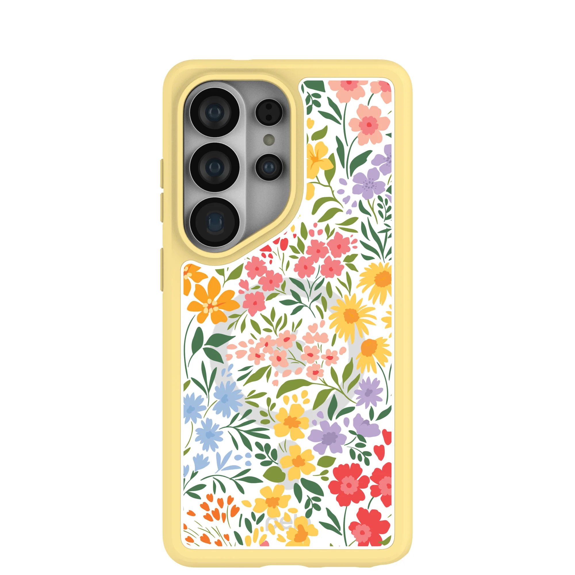 Clear Blooming Wild Samsung Galaxy S26 Ultra Case With Sunbeam Ridge (Magnetic Charging included)