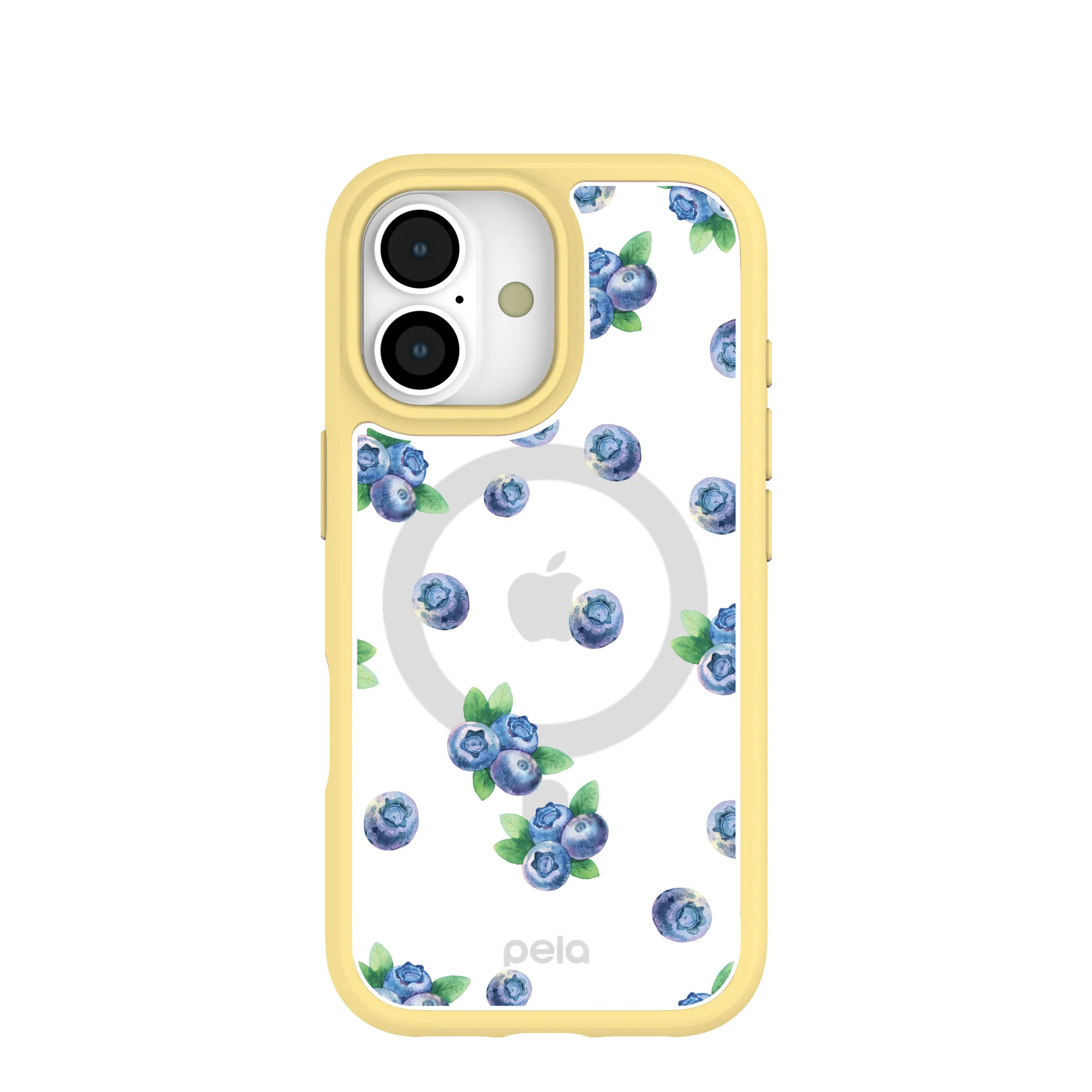 Clear Blueberry Pop iPhone 17 Case With Sunbeam Ridge (MagSafe included)