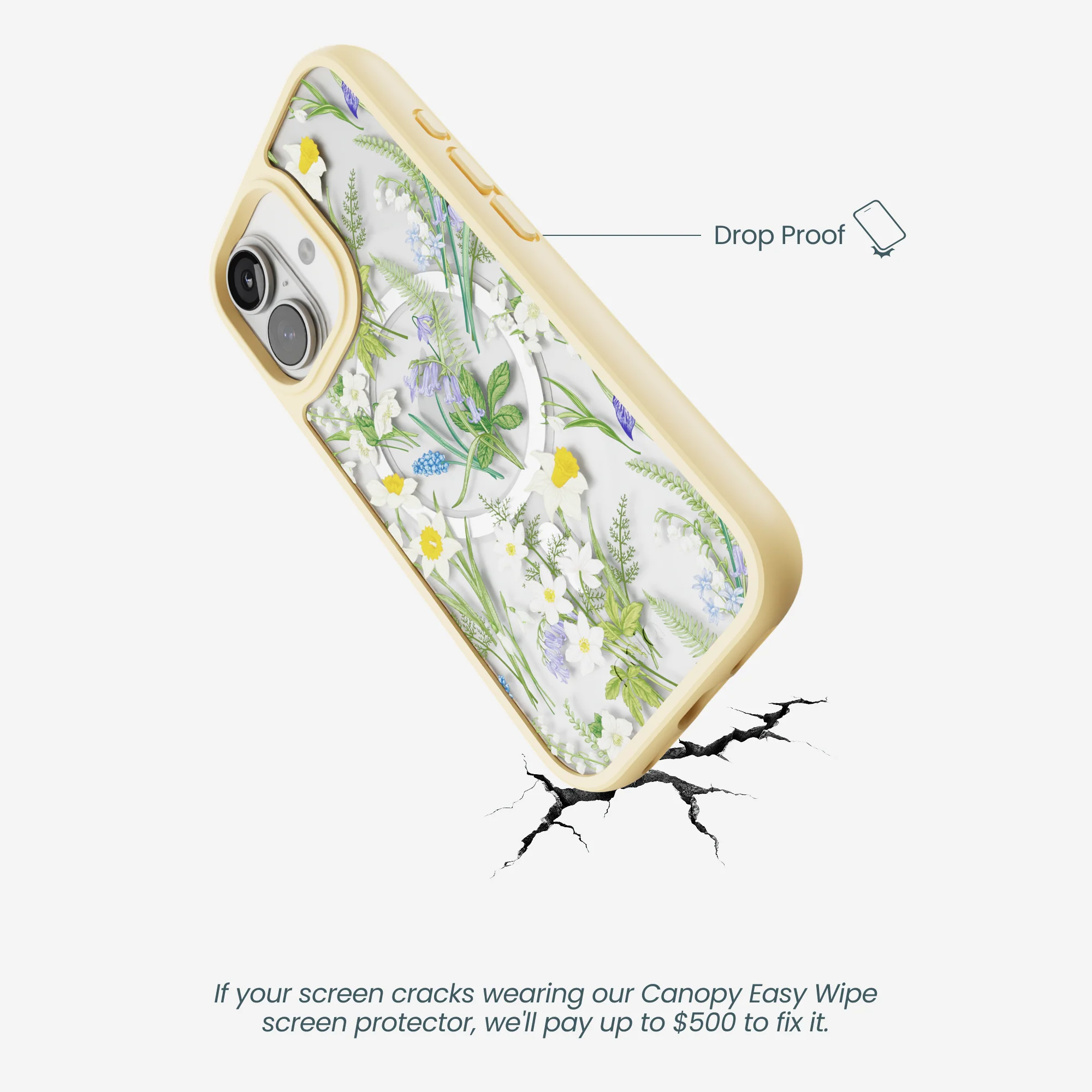Clear Daffodil Bouquet iPhone 17 Case With Sunbeam Ridge (MagSafe included) - Image 5